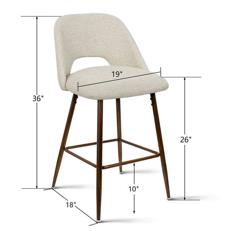 Berneta 26" Upholstered Counter Stools