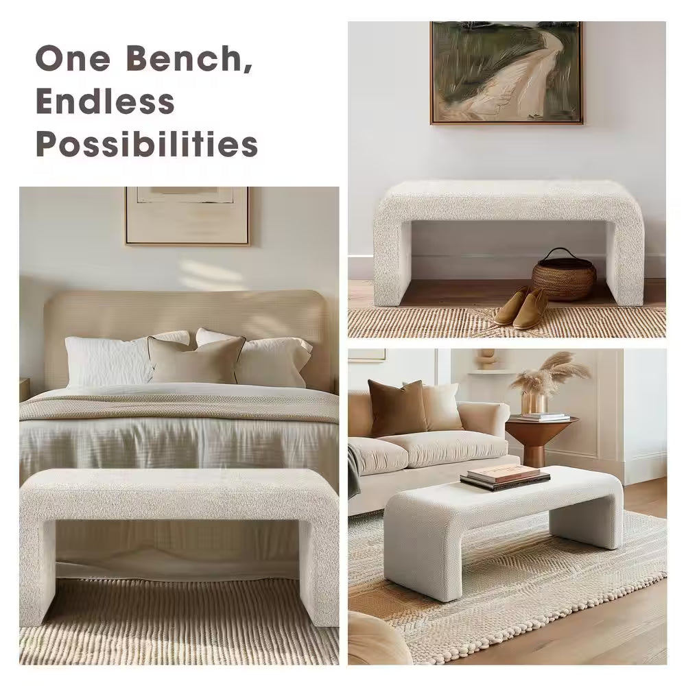 Steve Cream Bedroom Bench