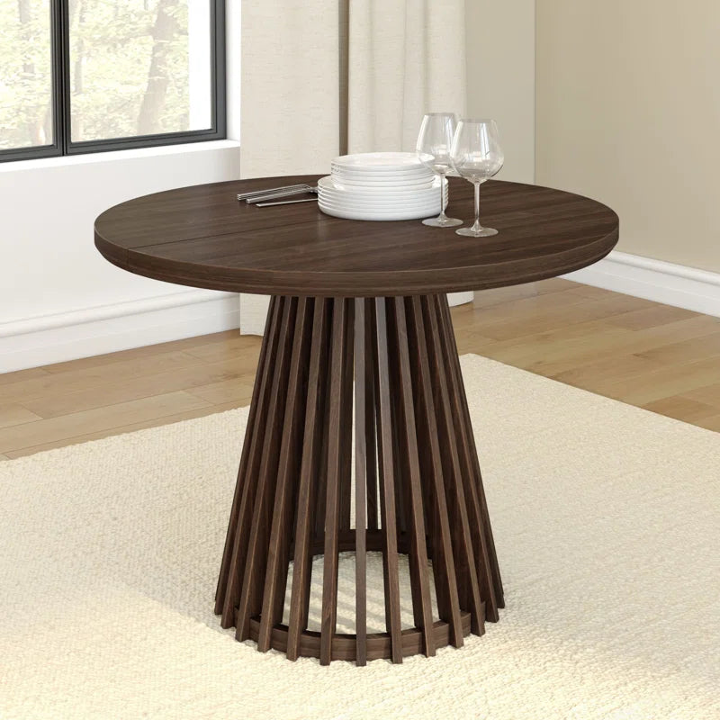 38 in Solid Wood round Dining Table