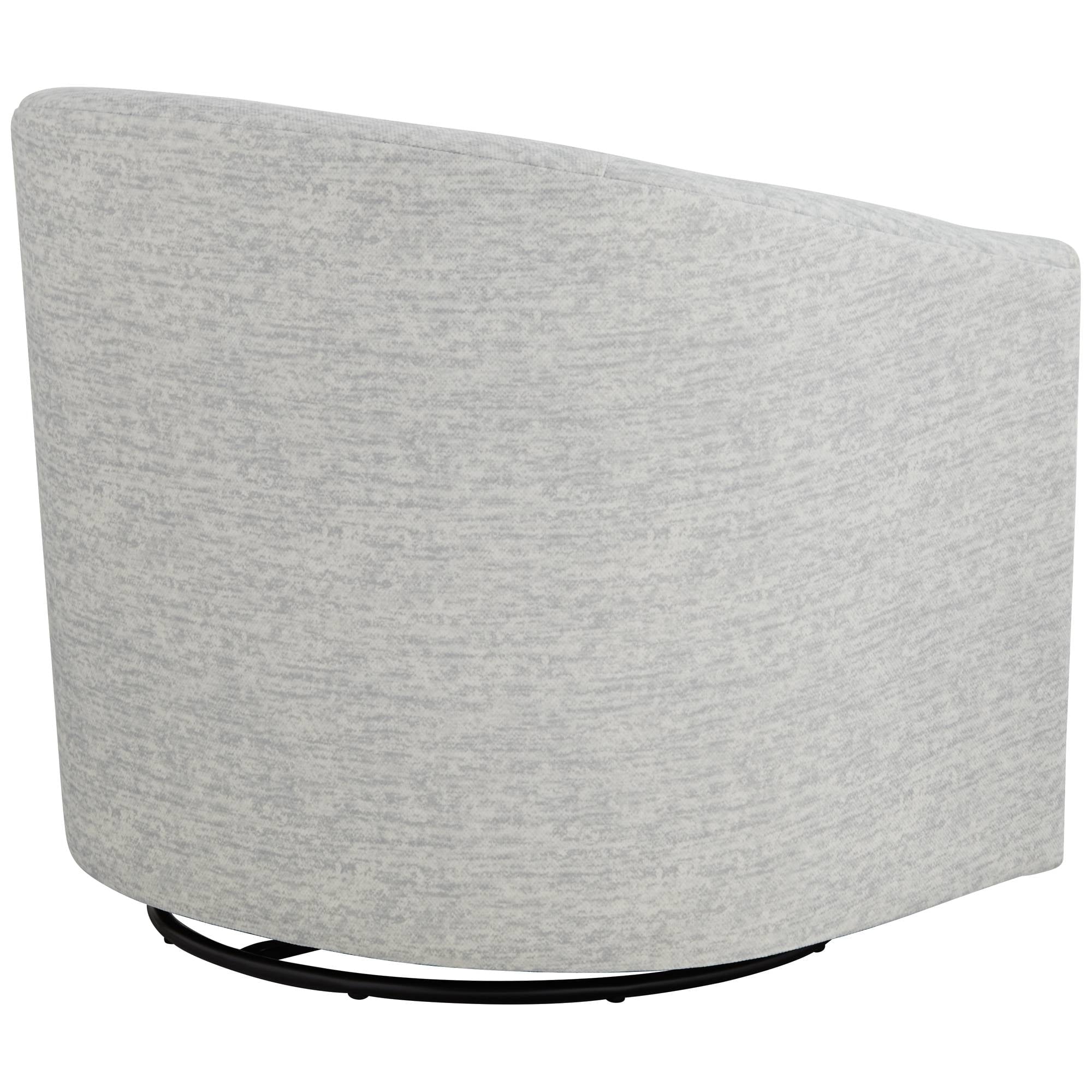 3/4" Wide Gray Fabric Swivel Chair