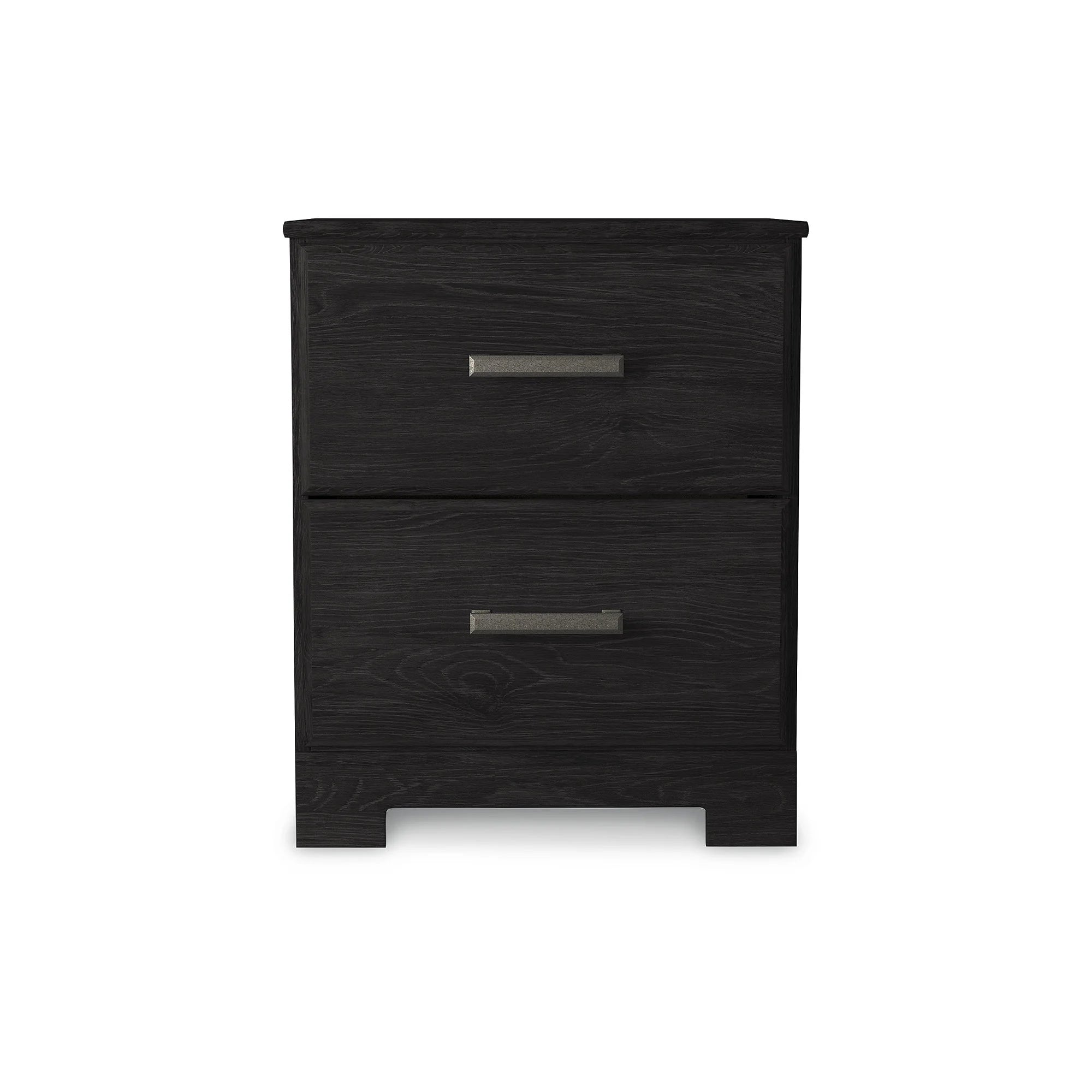 Casual Belachime 2 Drawer Nightstand, Black