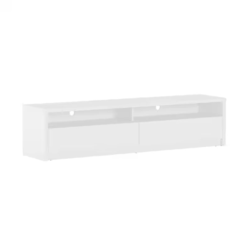 Modern/Contemporary White 70-In W TV Stand ( Accommodates Tvs up to 55-In )