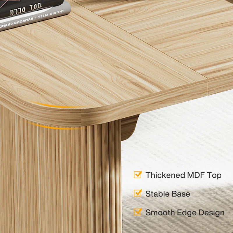 Girace 62.99'' W Modern Simple Executive Computer Desk with Engineered Wood Top and Legs