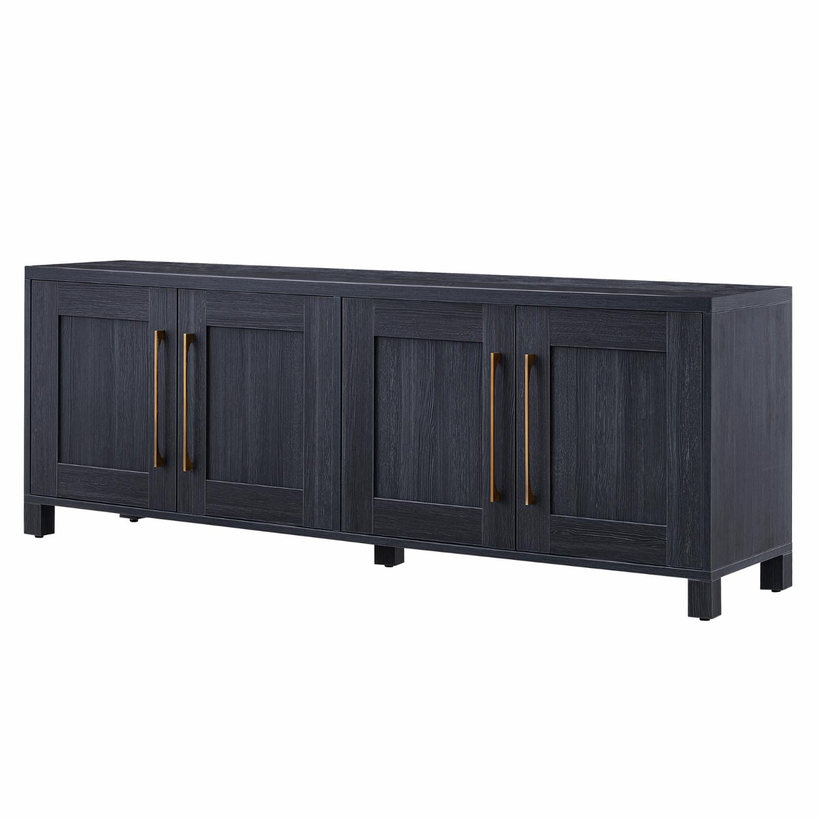 Rectangular TV Stand for Tv'S up to 75", Black Grain