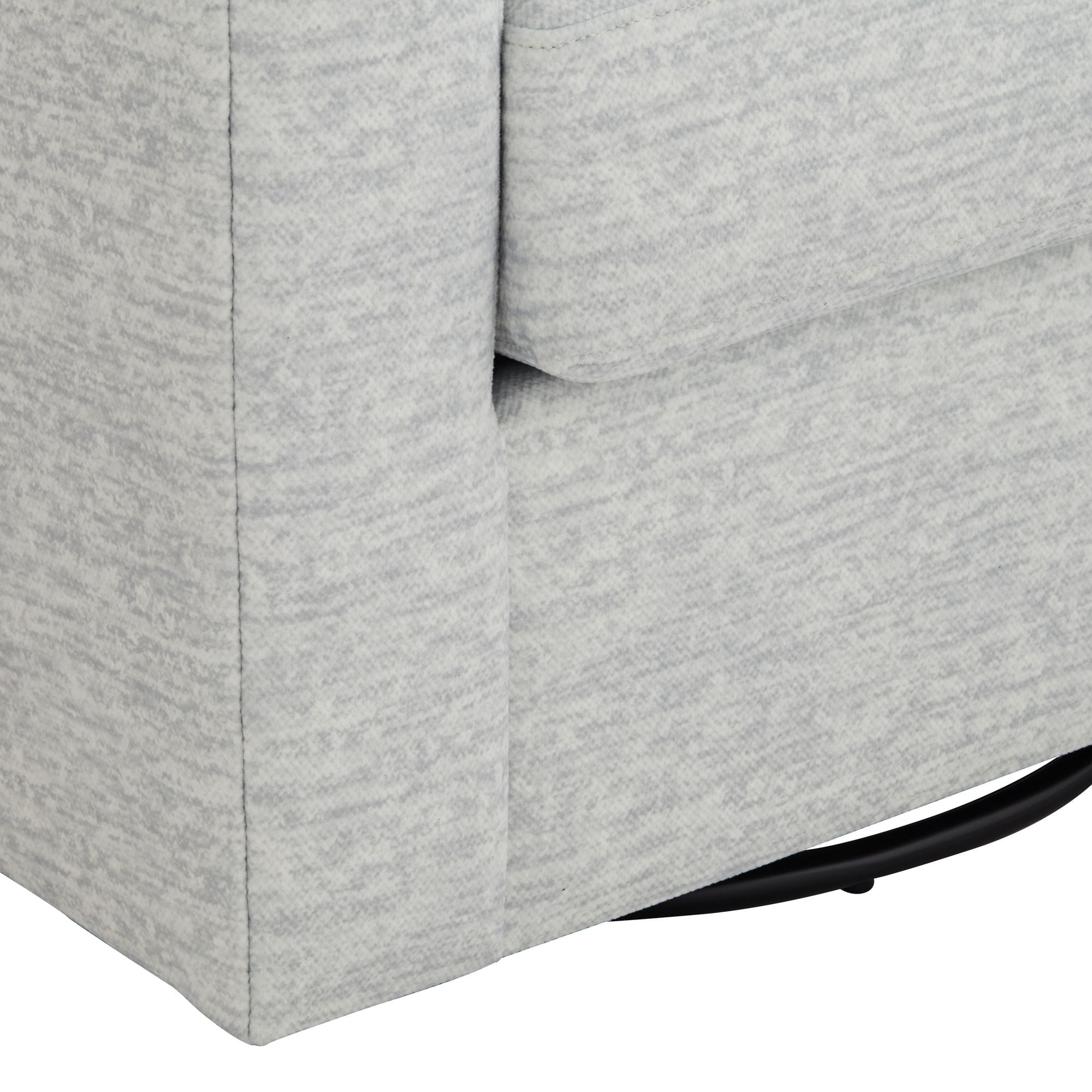 3/4" Wide Gray Fabric Swivel Chair