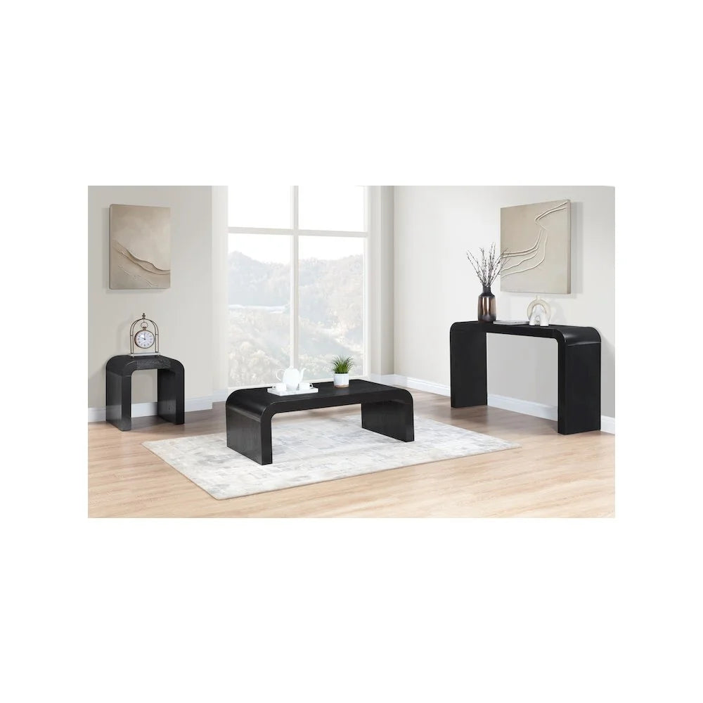 Black Oak Veneer End Table