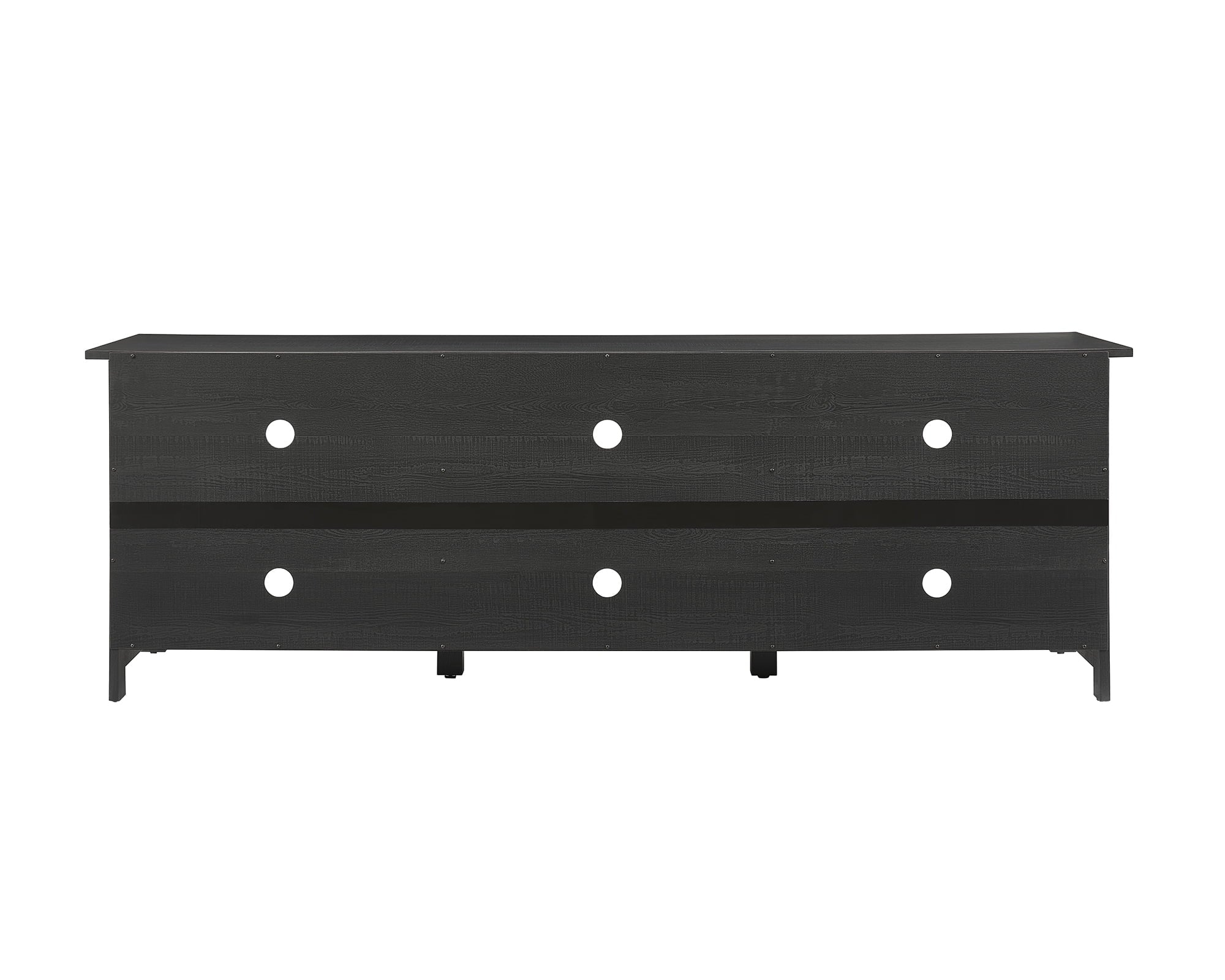 Adjustable Shelf TV Stand for Tvs up to 70", Black Finish