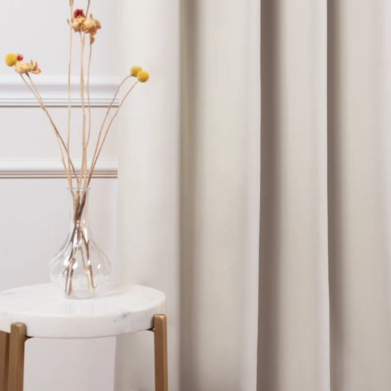 Adina Sevan Solid Thermal Grommet Curtain Panels