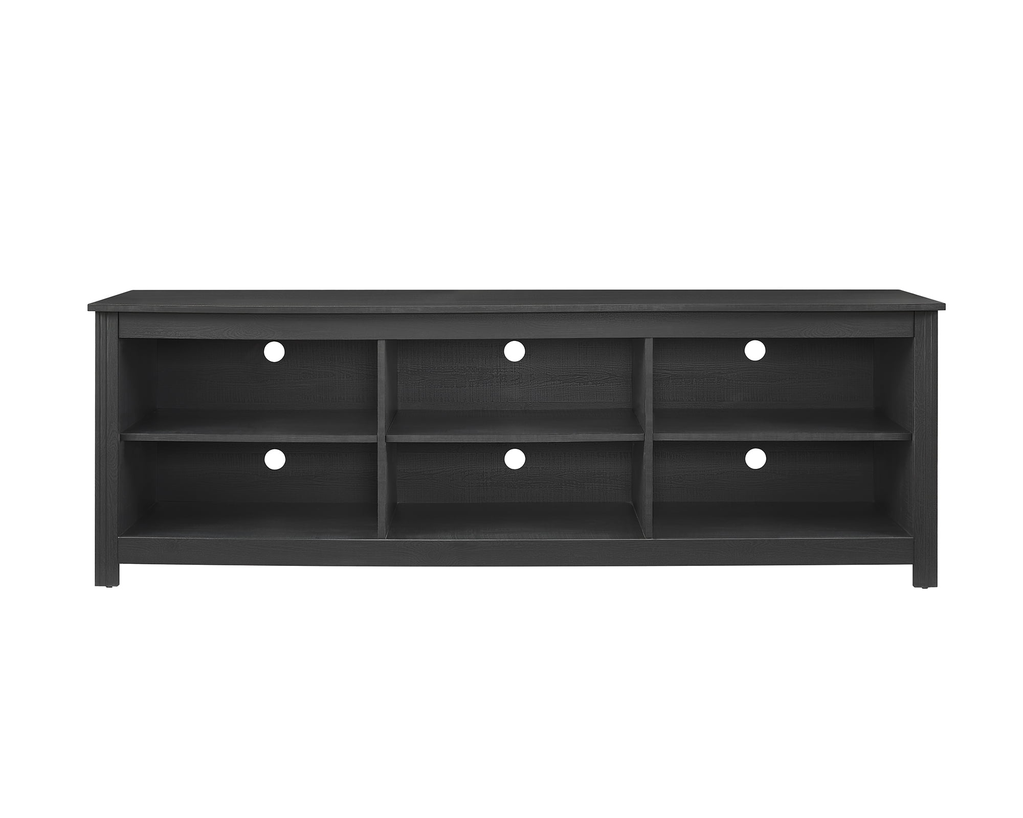 Adjustable Shelf TV Stand for Tvs up to 70", Black Finish