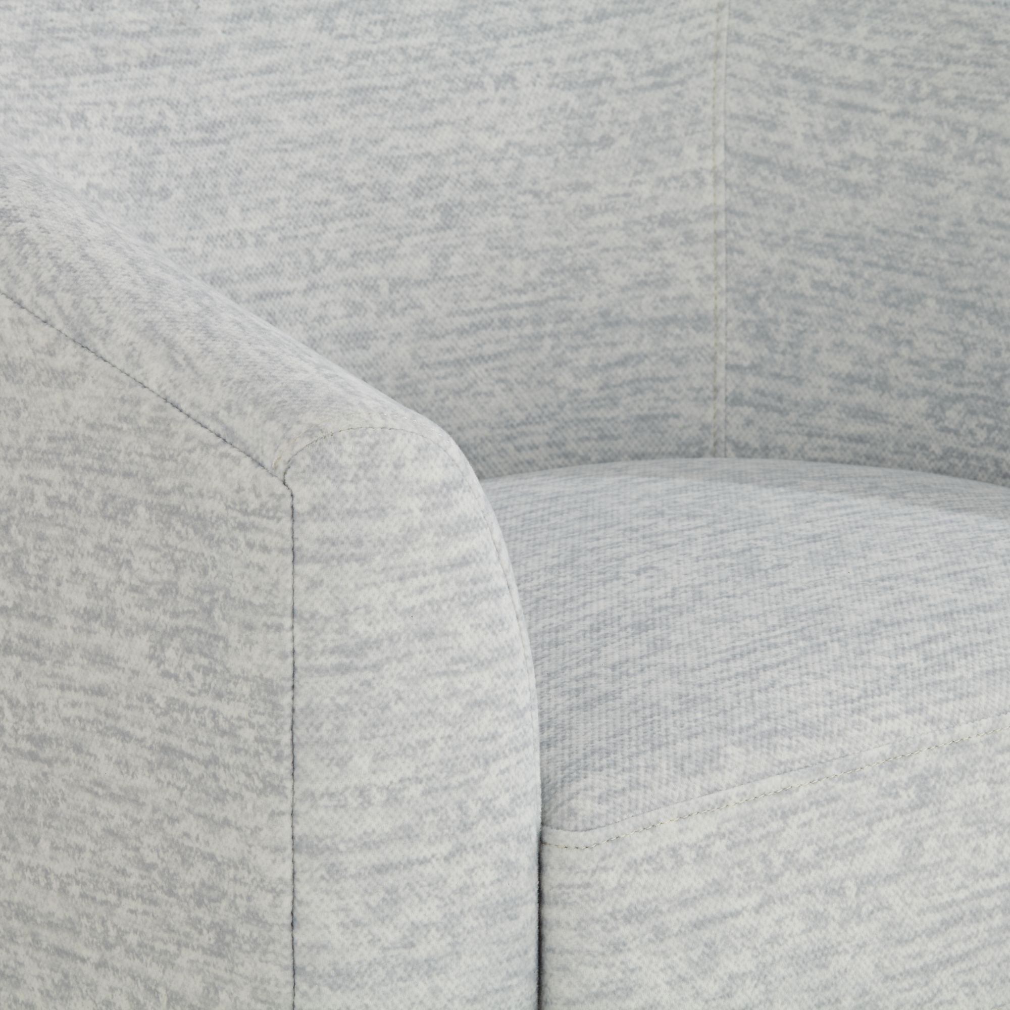 3/4" Wide Gray Fabric Swivel Chair