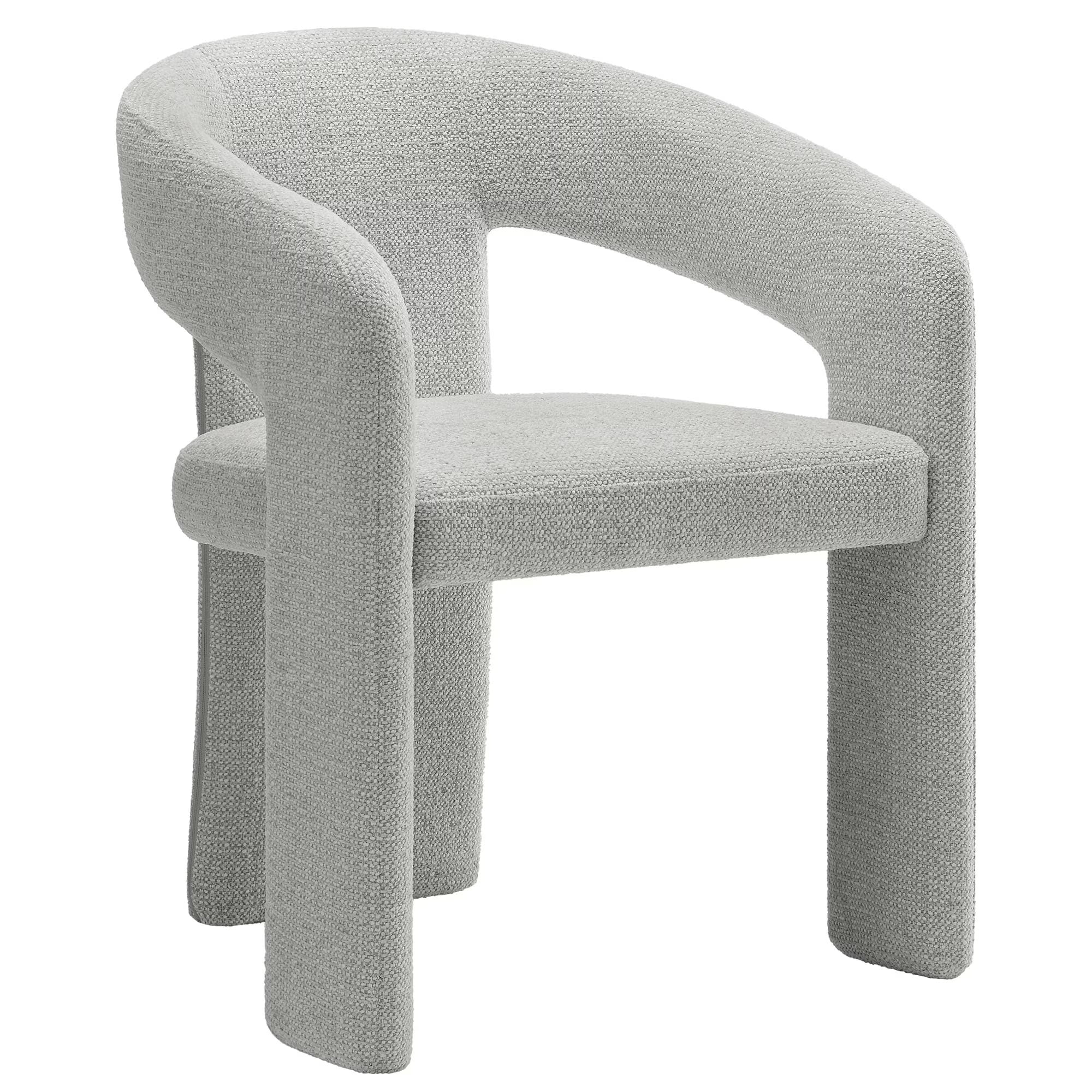 Side Dining Chair, Gray, Fabric, Bar Pub Cafe Bistro Dining Kitchen Hospitality Restaurant, ern Contemporary, HB37845