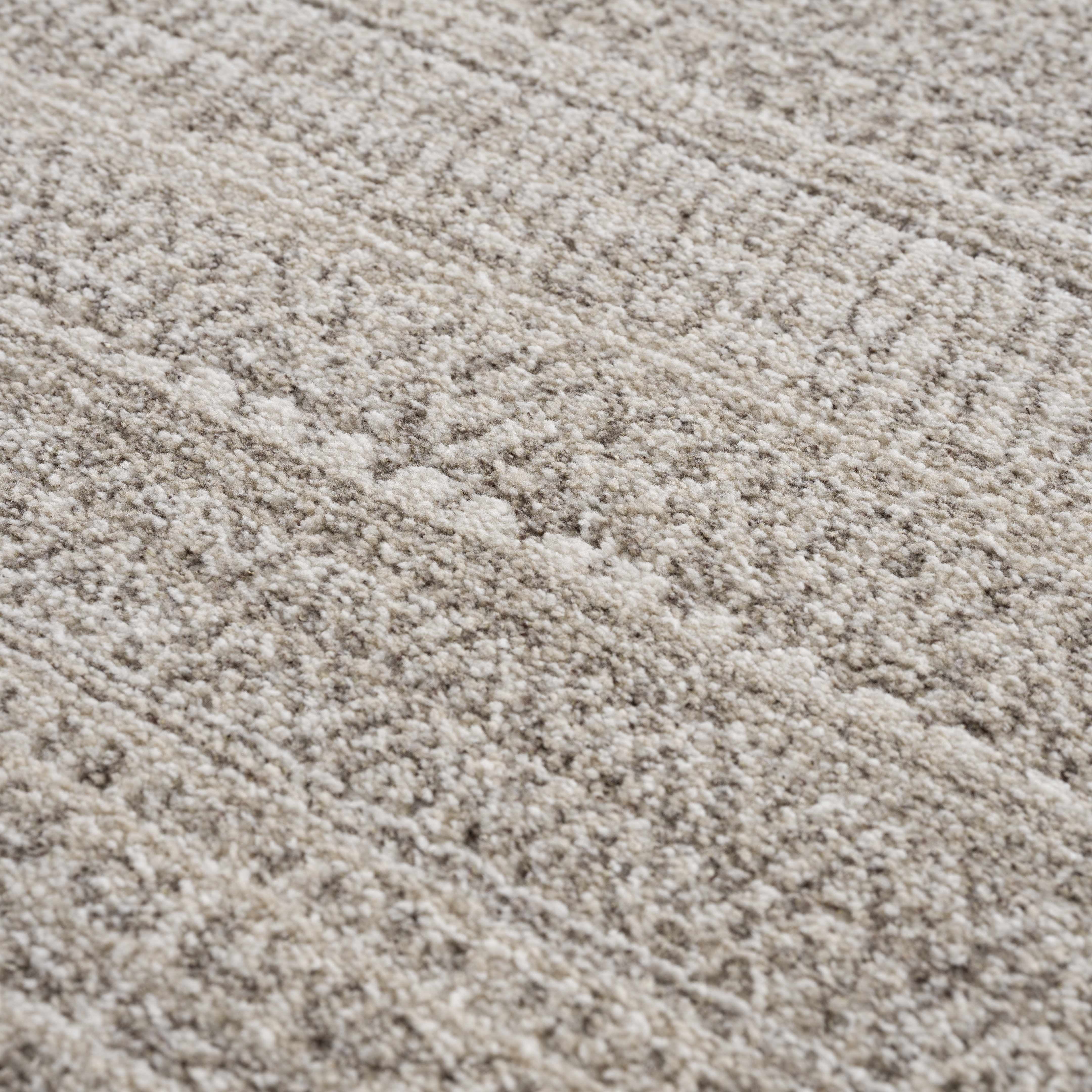 Casablanca Collection Living Room Bedroom Area Rug - Cozy Moroccan Farmhouse Carpet - Brown, Beige - 6'7" X 9'