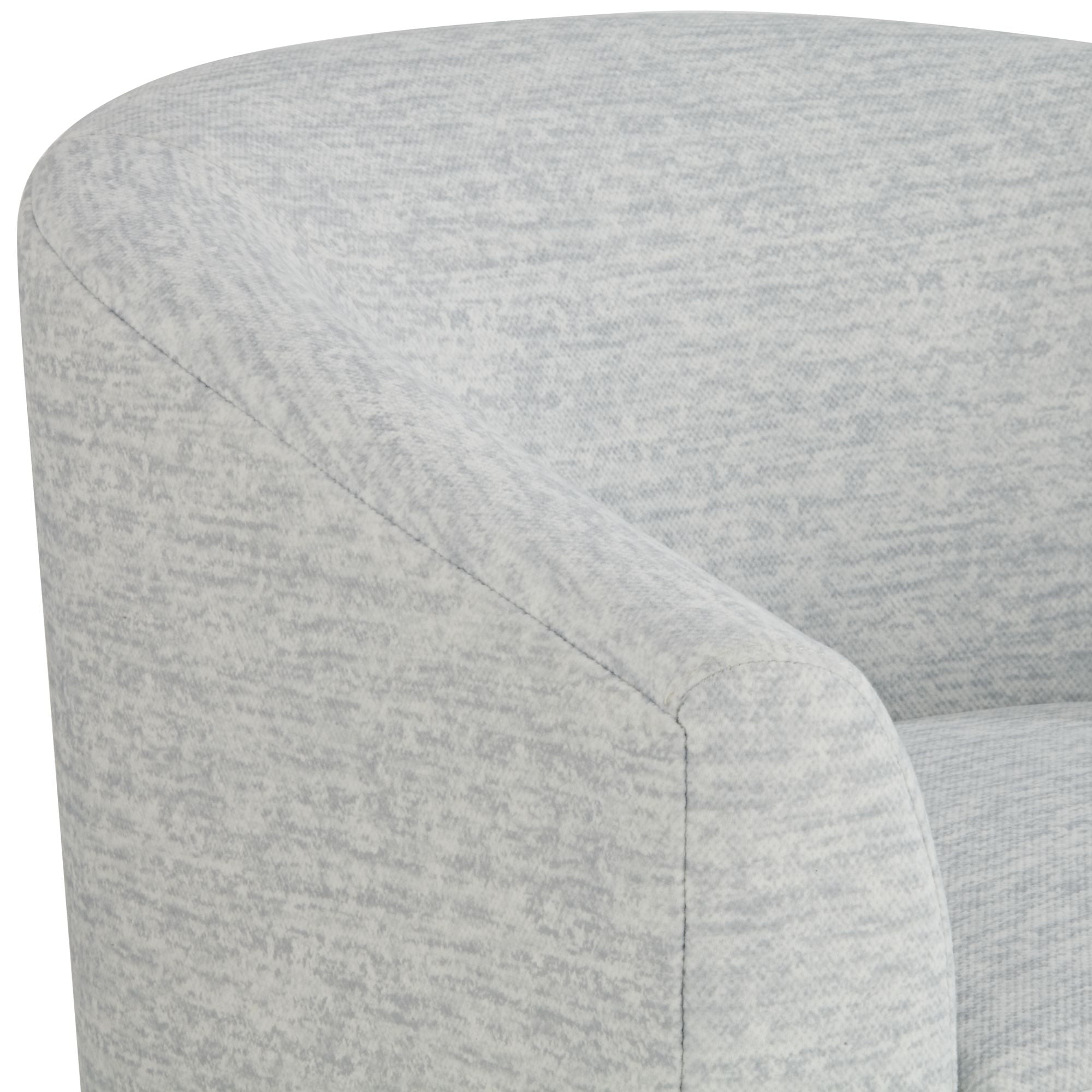 3/4" Wide Gray Fabric Swivel Chair
