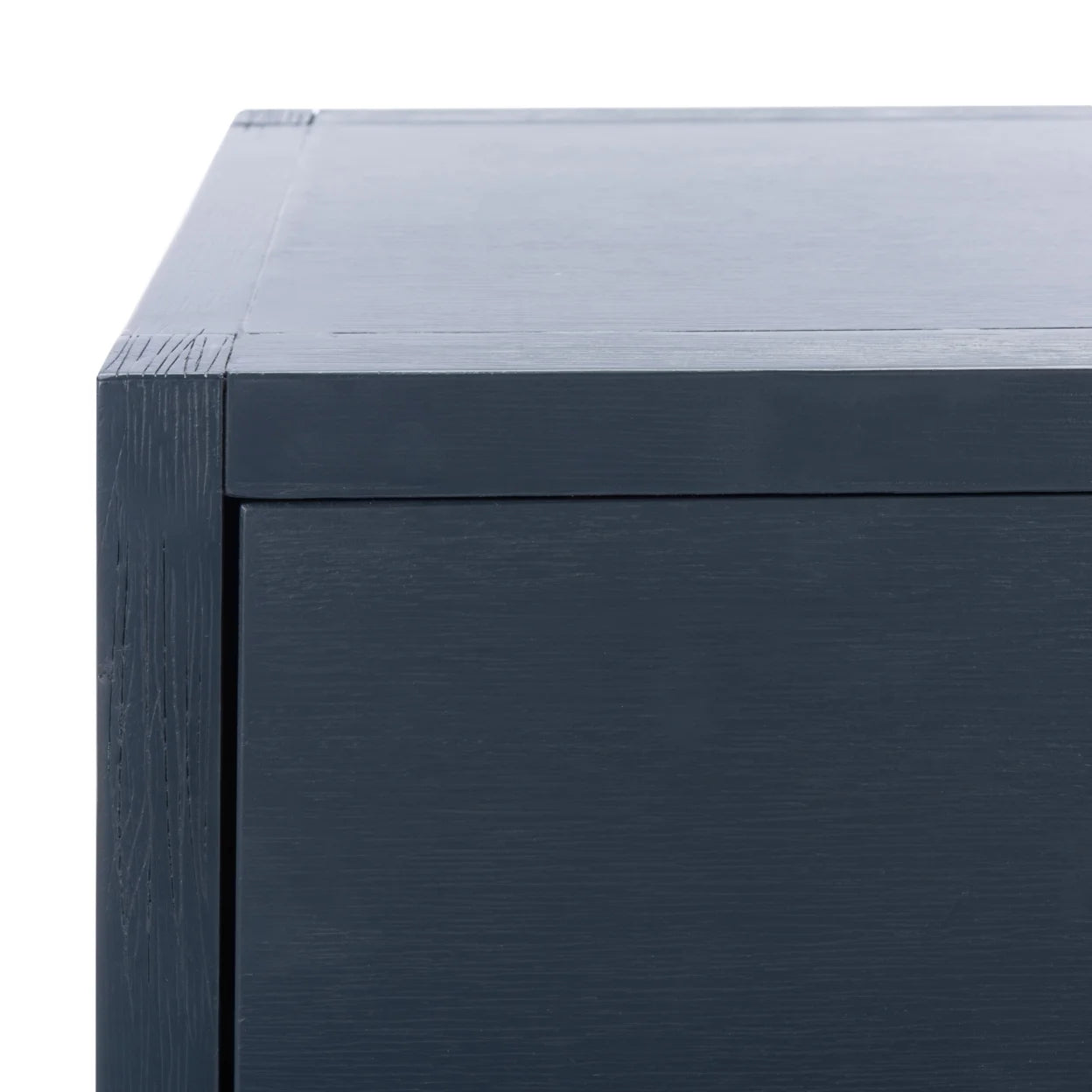 Odilia 1 Drawer Solid Retro Nightstand, Navy