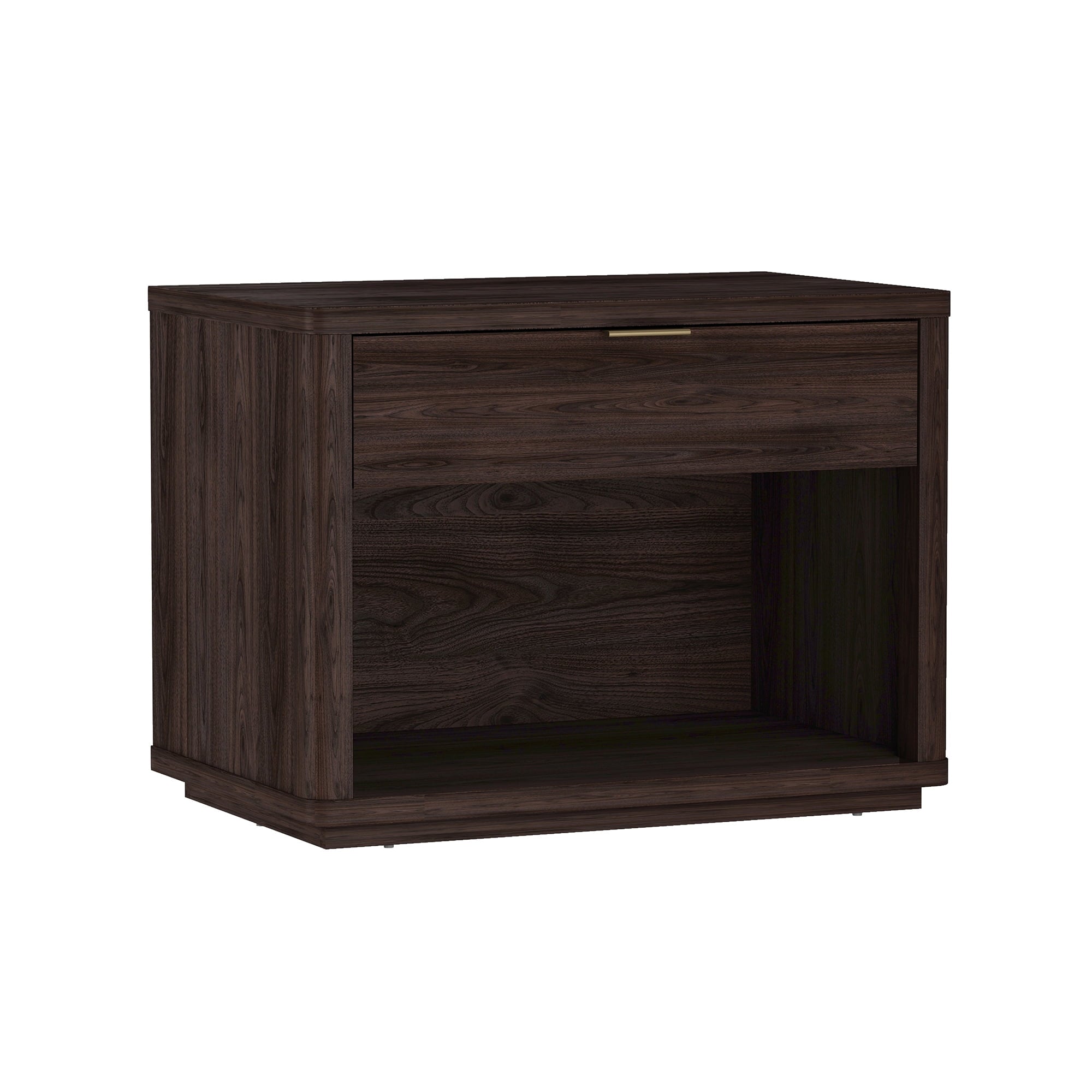 Evelyn Modern 32 Brown Nightstand 2.0 with 2 Full Extension Drawers - Set of 2
