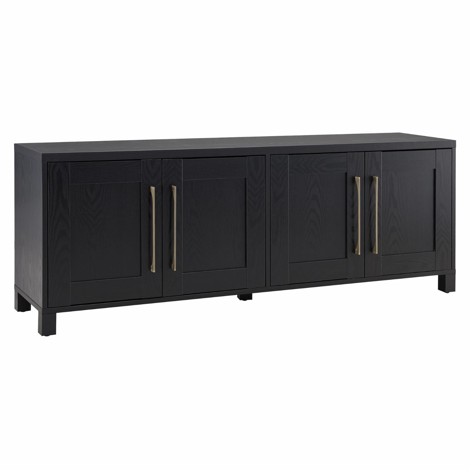 Rectangular TV Stand for Tv'S up to 75", Black Grain