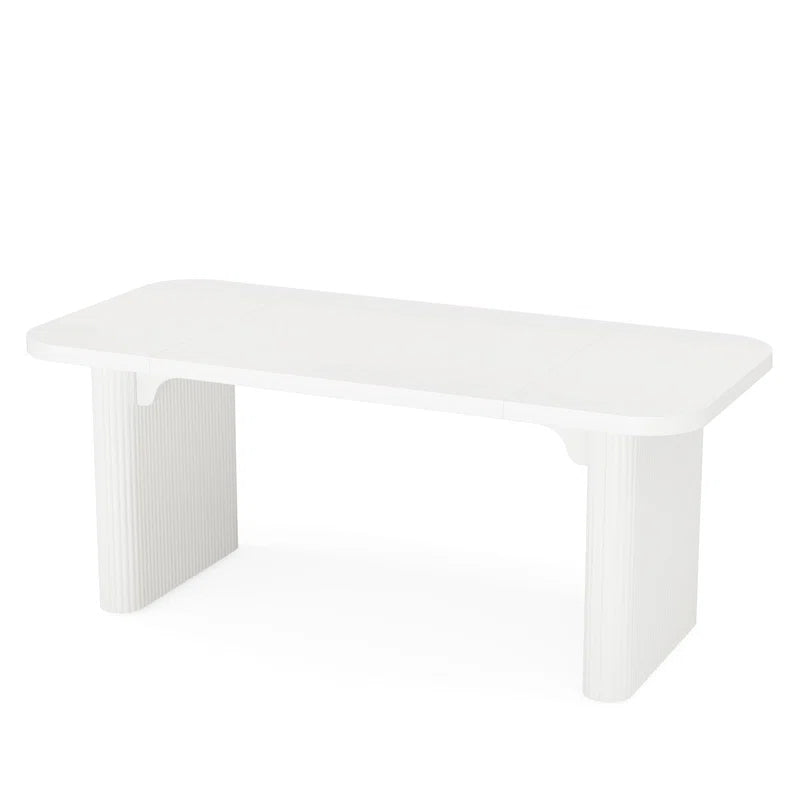Girace 62.99'' W Modern Simple Executive Computer Desk with Engineered Wood Top and Legs