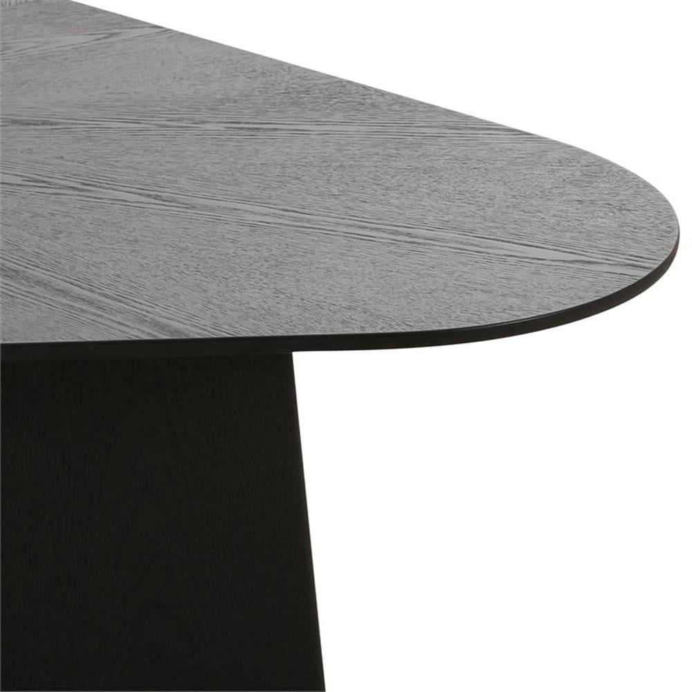 Contemporary Accent Black Ash Geometric Coffee Table