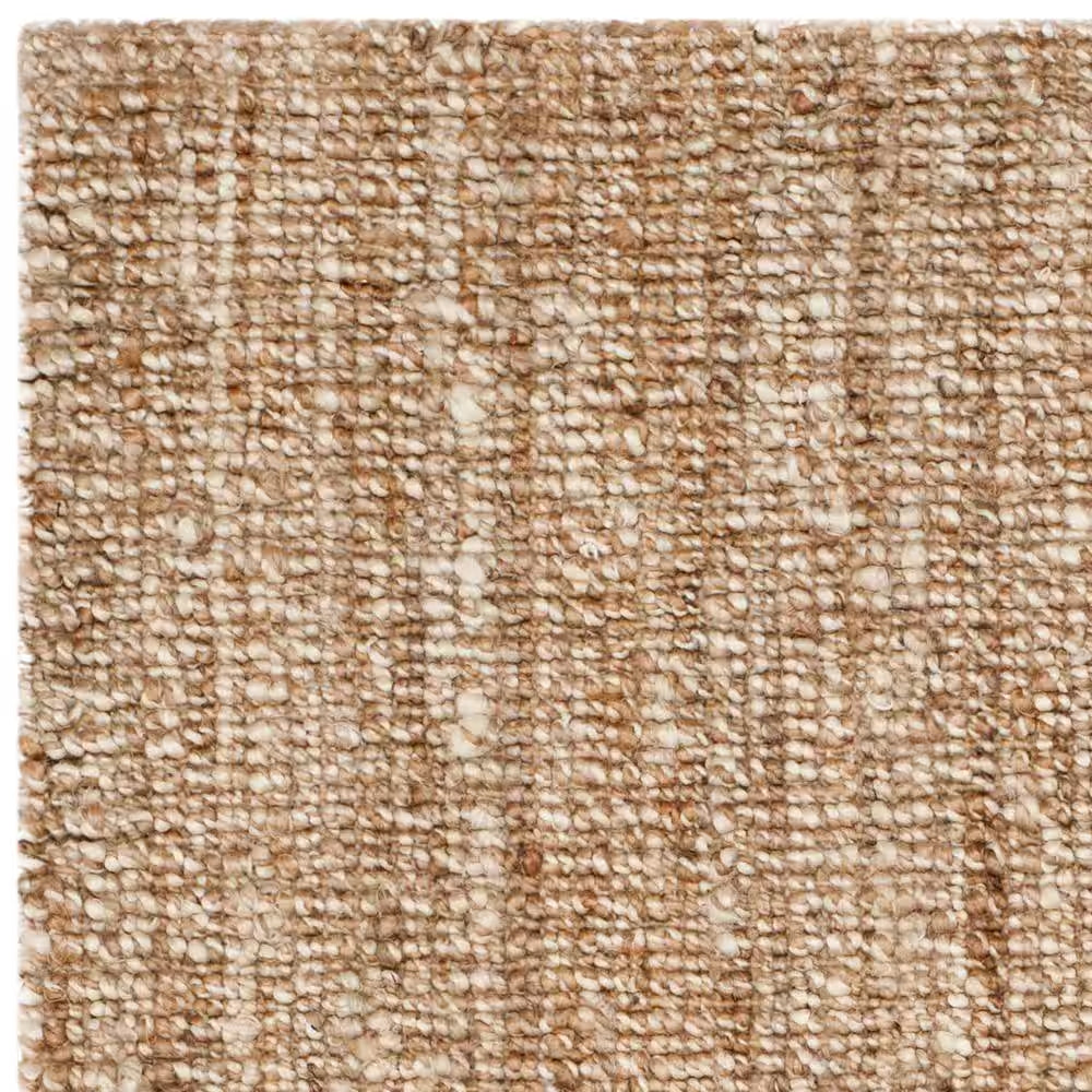 Natural Fiber Beige/Ivory 6 Ft. X 9 Ft. Solid Area Rug