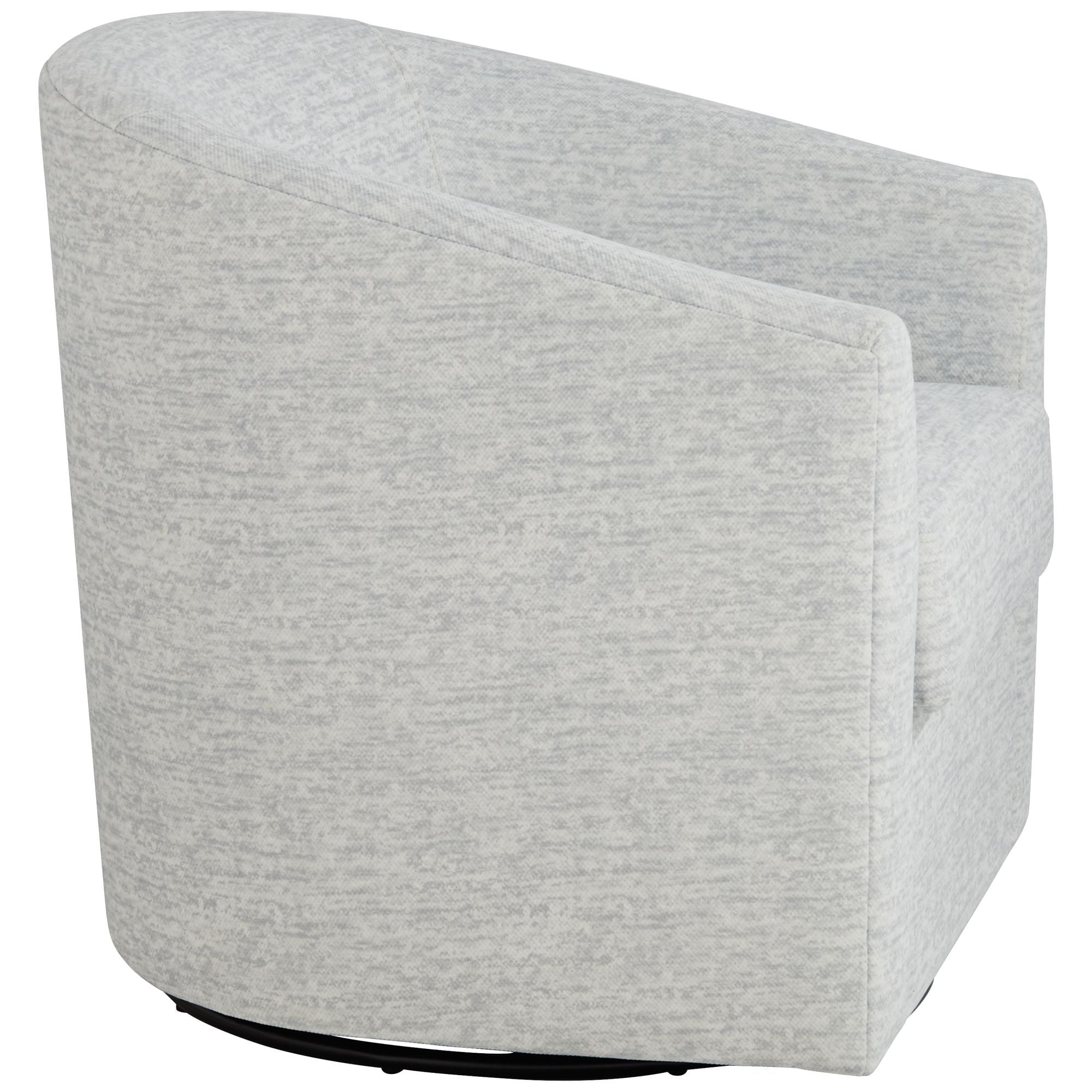 3/4" Wide Gray Fabric Swivel Chair