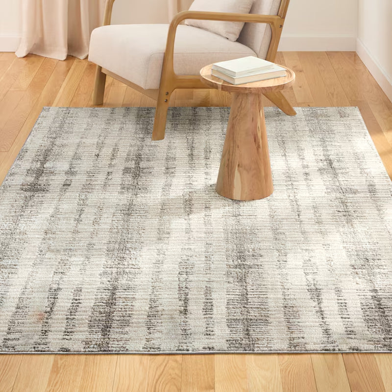 Ambrose 8 X 10 (Ft) Loomed Polyester/Polypropylene Beige Gray Rectangular Indoor Spot Clean Only Pet Friendly Area Rug