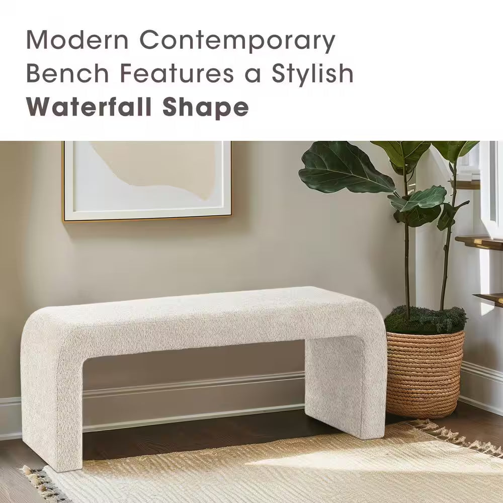 Steve Cream Bedroom Bench