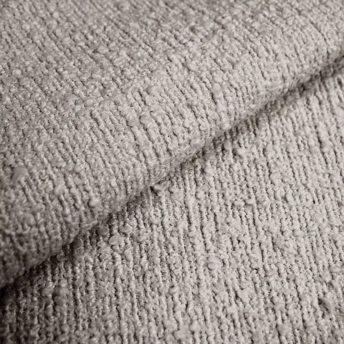 Modern Dining Chair Gray Boucle Ash Frame