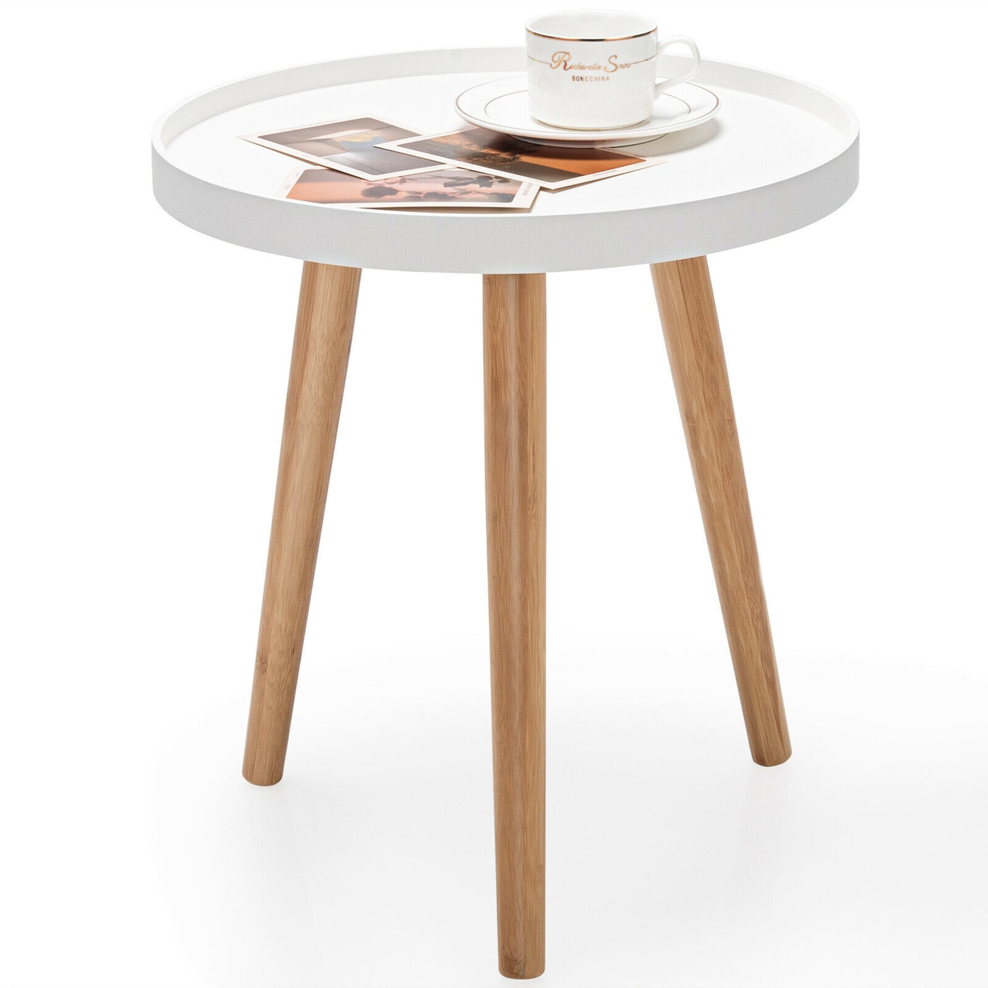 Round Side Table Sofa Coffee End Accent Table Nightstand Home