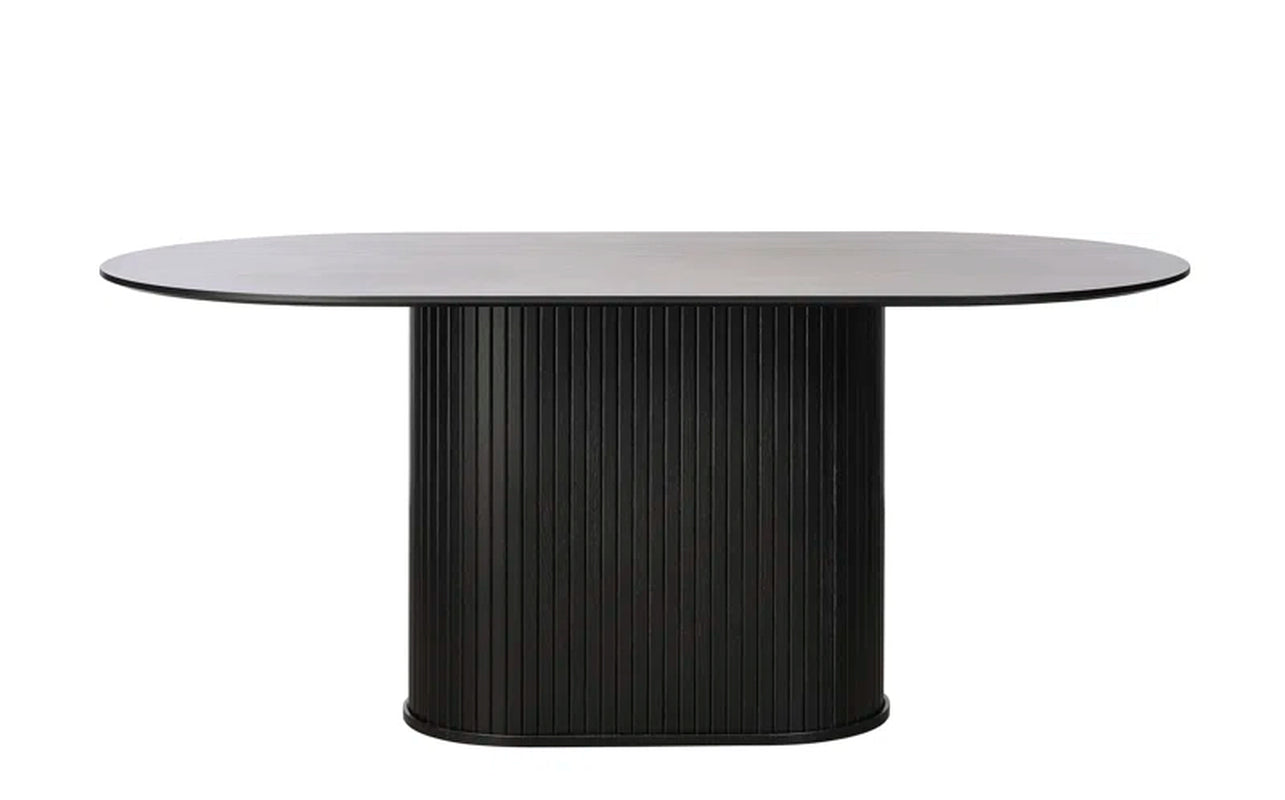 Iris Oak Oval Dining Table