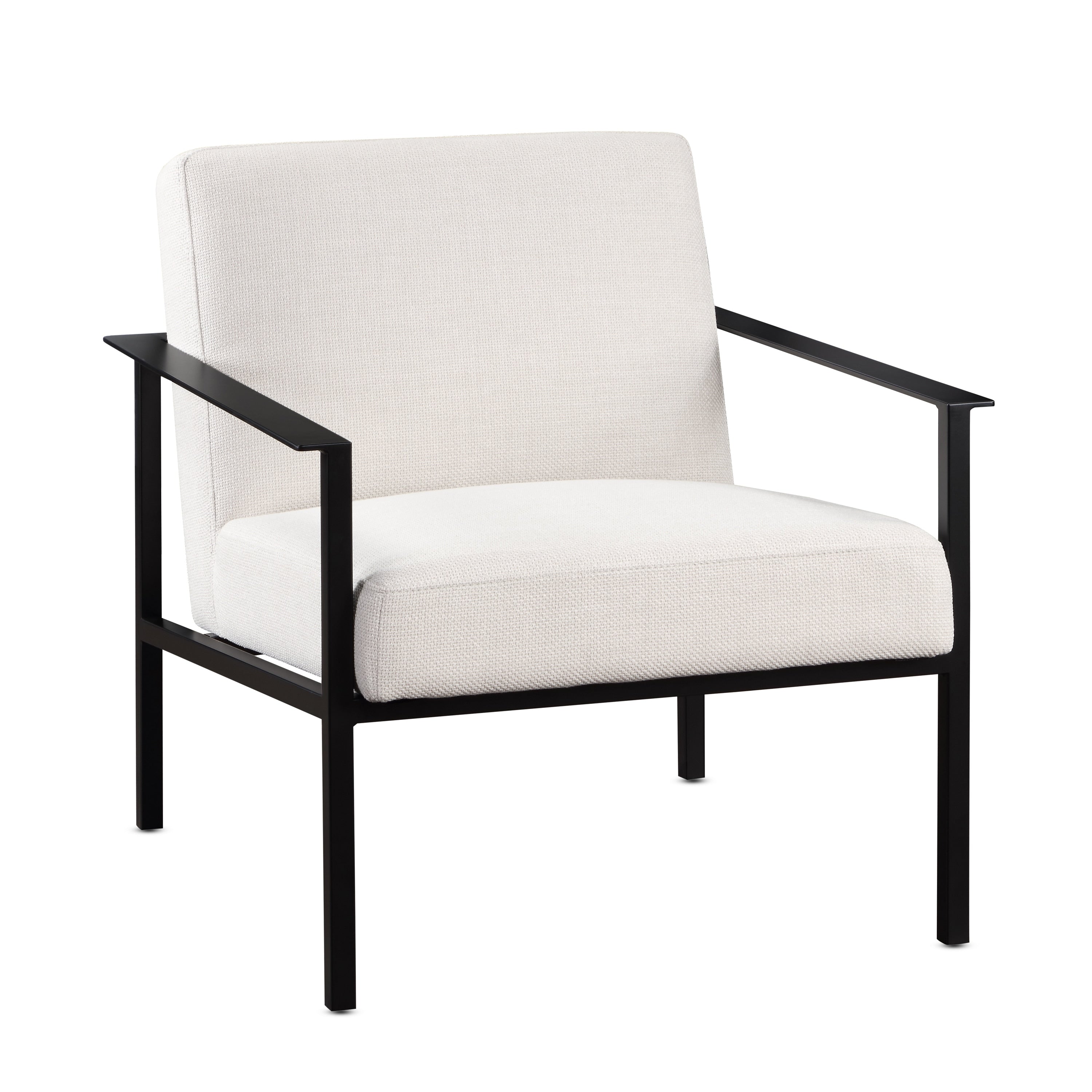 Margot Stationary Metal Accent Chair by
