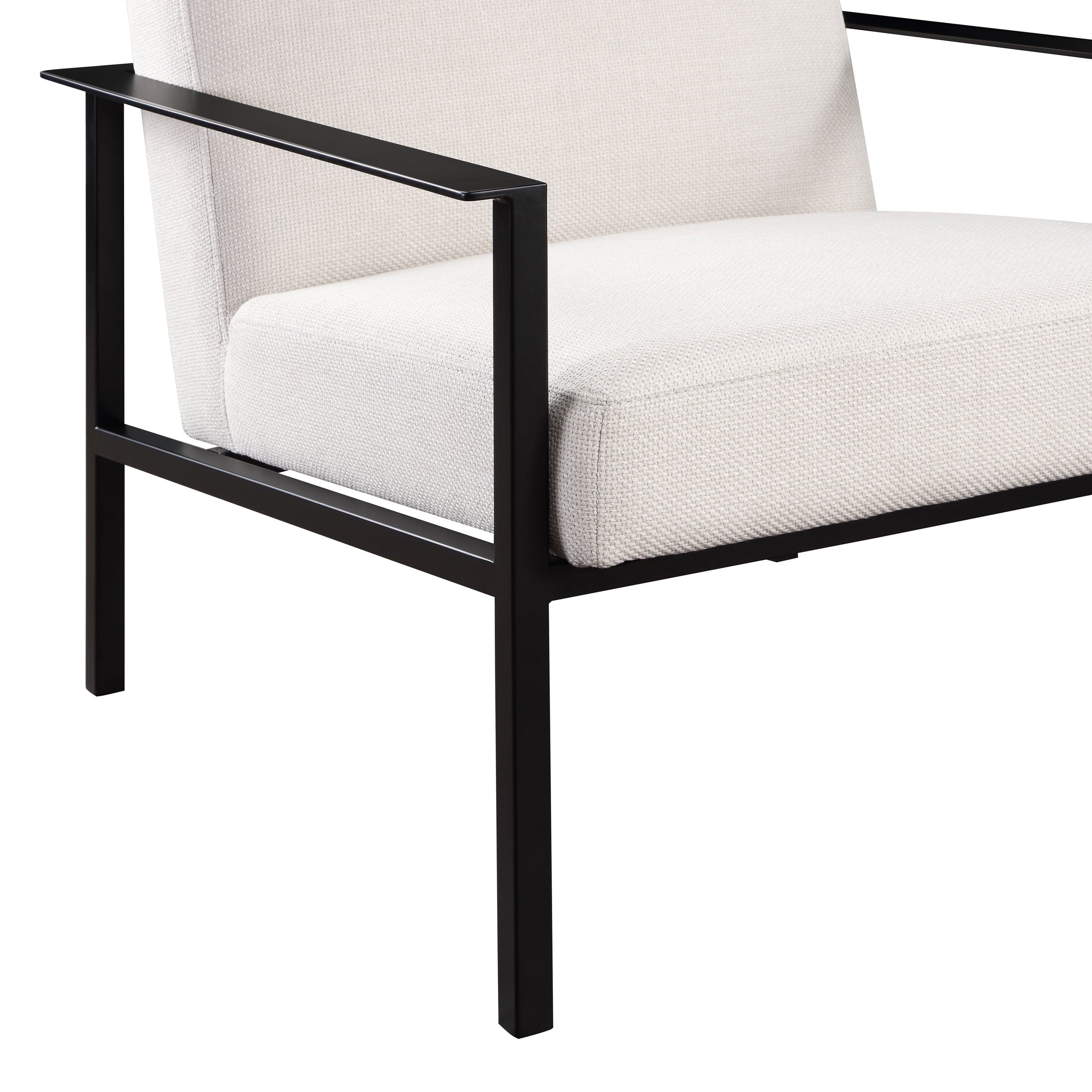 Margot Stationary Metal Accent Chair by