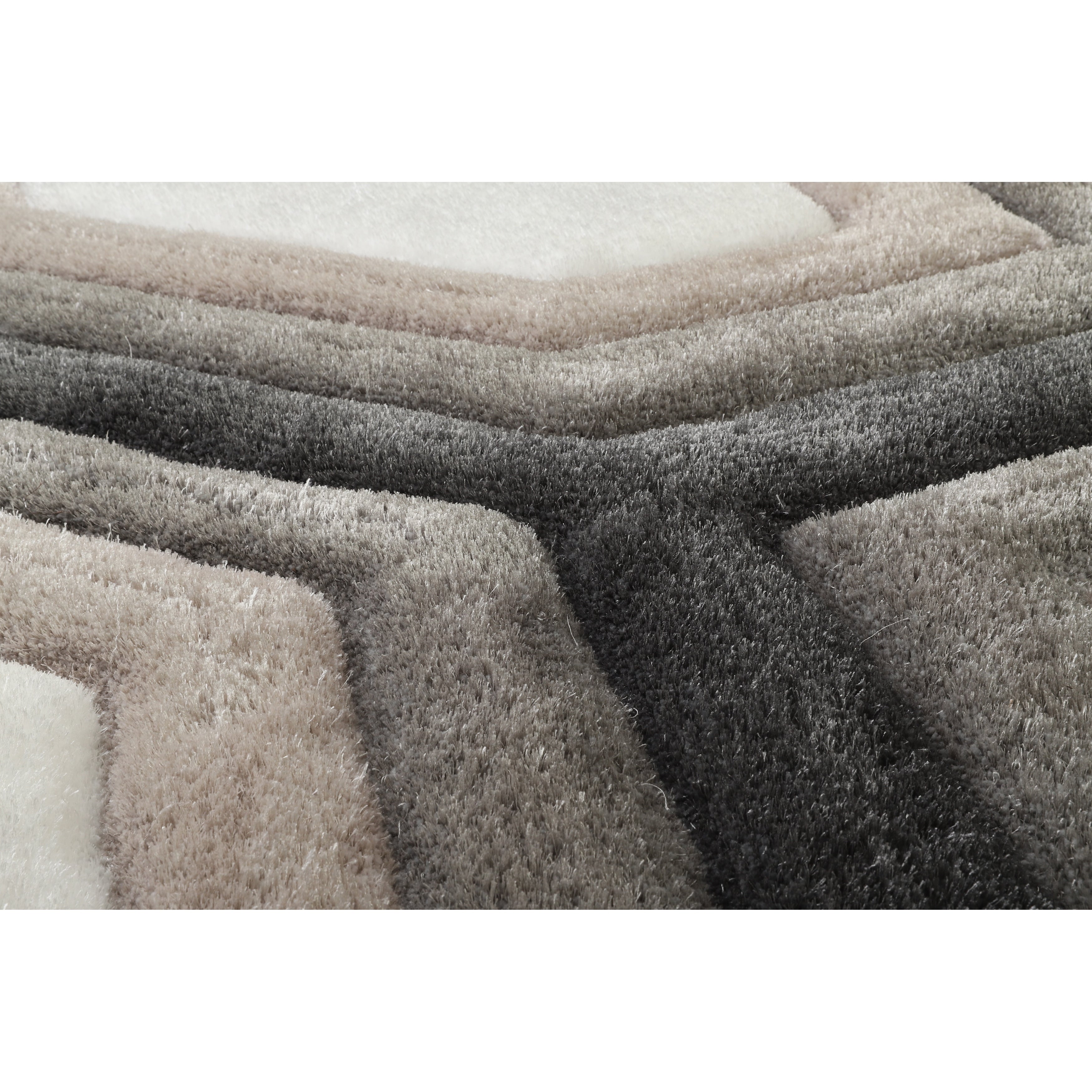 Grey/White Area Rug