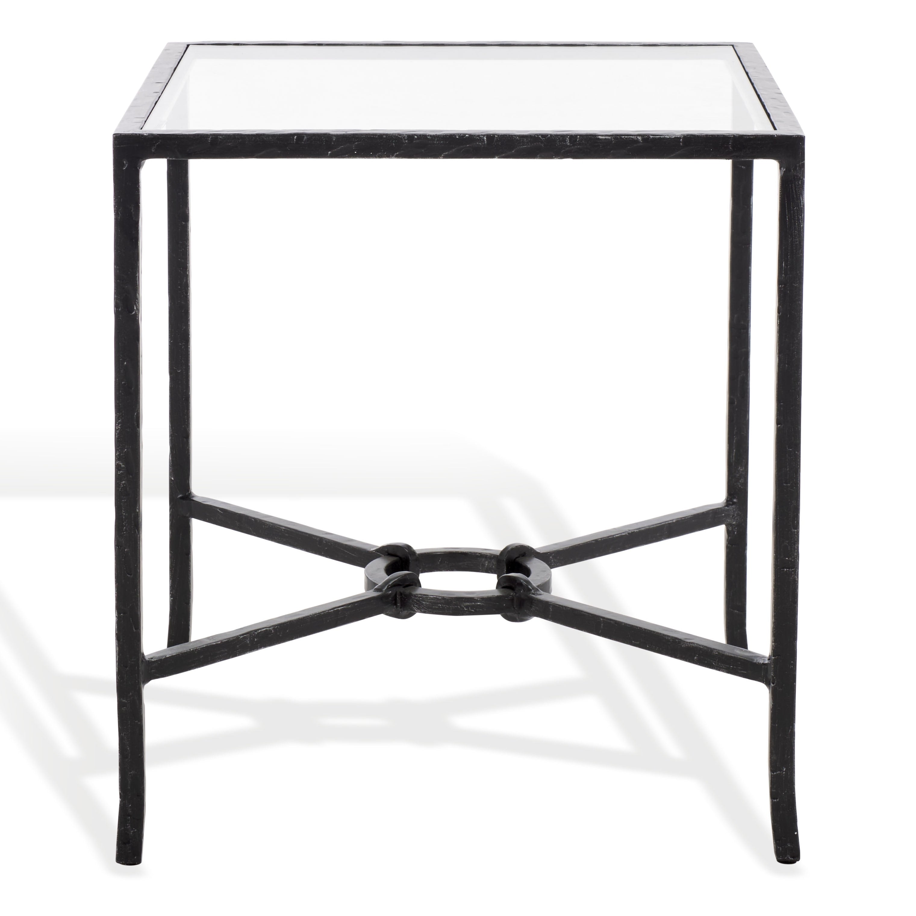 Couture Tauri Forged Metal Square Accent Table - 19"W X 19"D X 20"H