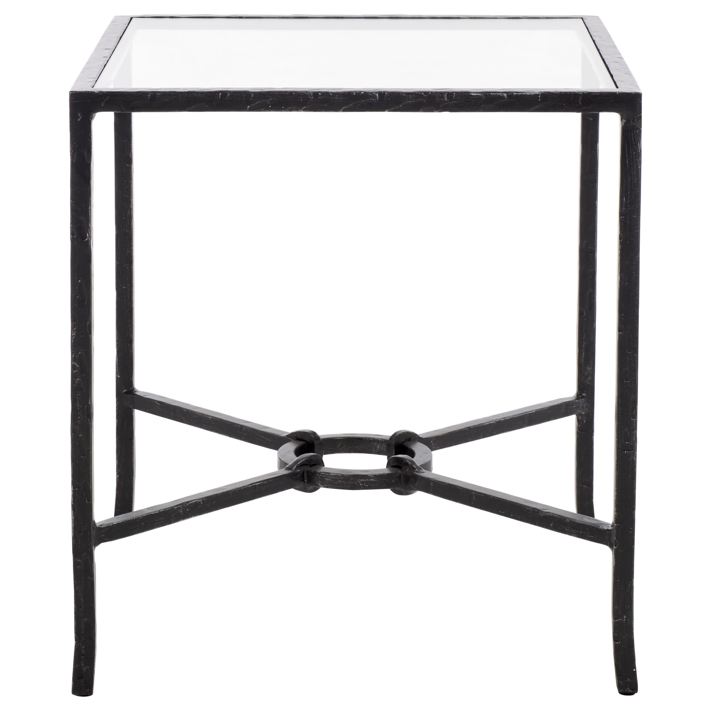 Couture Tauri Forged Metal Square Accent Table - 19"W X 19"D X 20"H
