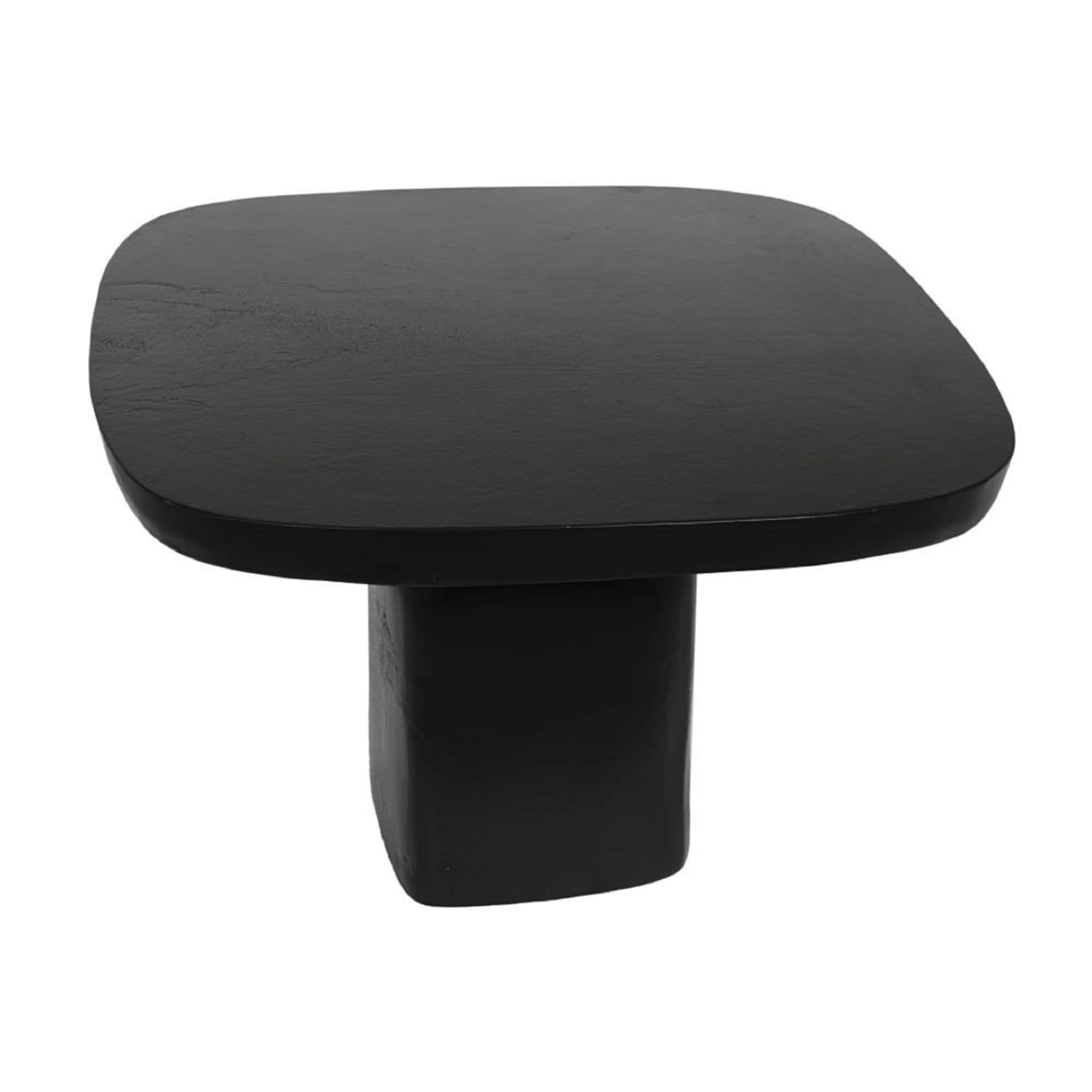 Square Top Outdoor Coffee Table - 23.5" - Matte Black