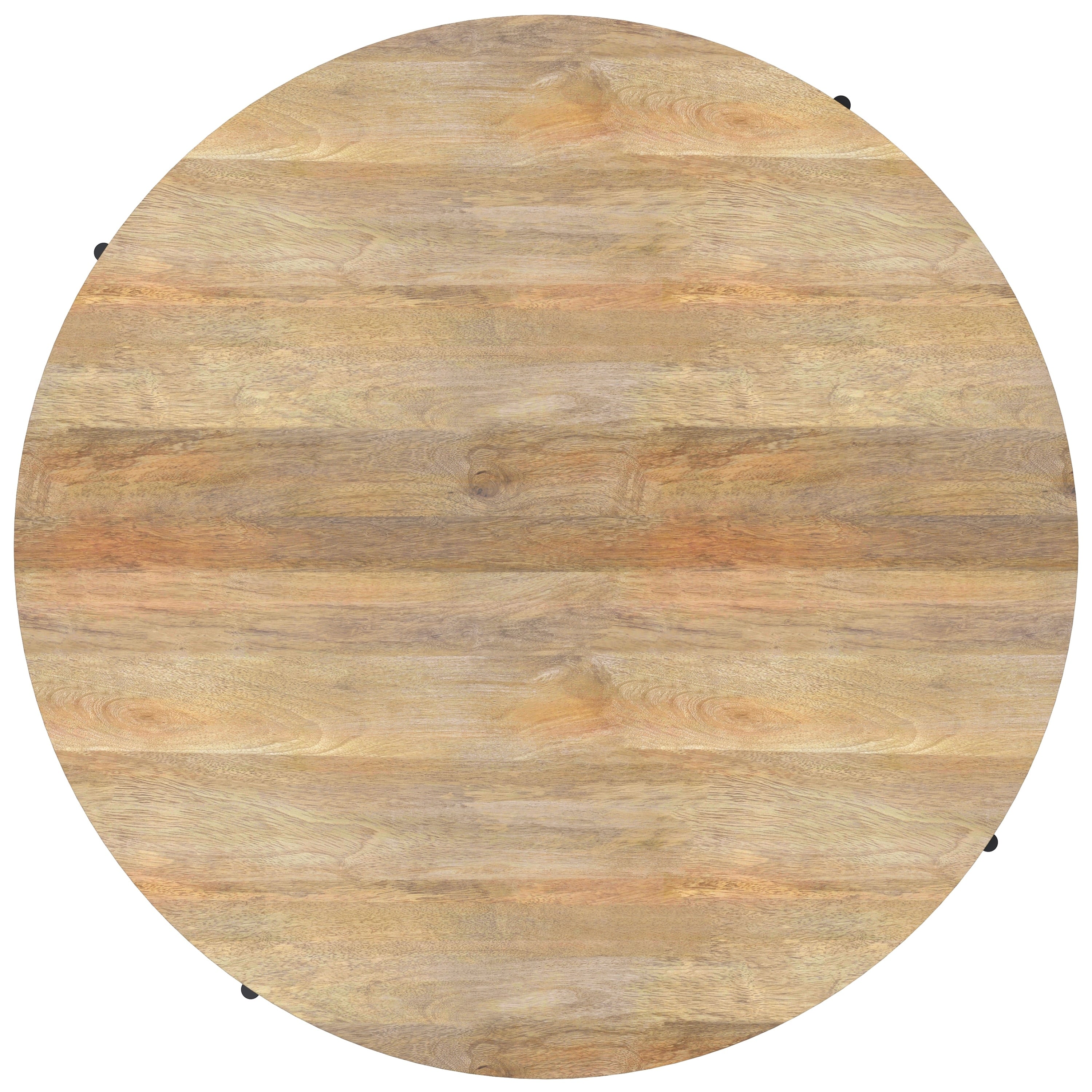 Modern Industrial round Drum Coffee Table - 38"D X 38" W X 14"H