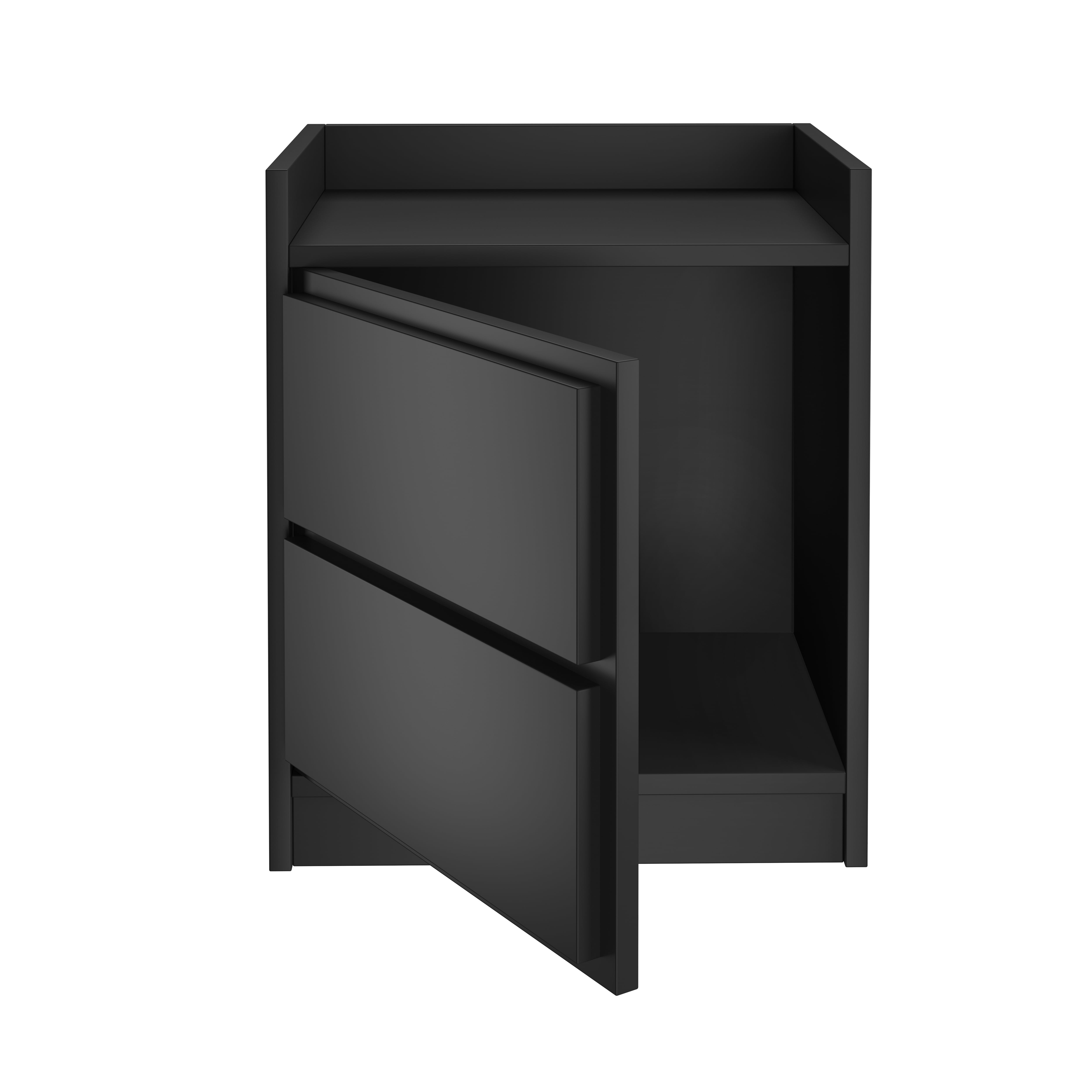 Adagio Mid-Century Modern Low Profile Nightstand