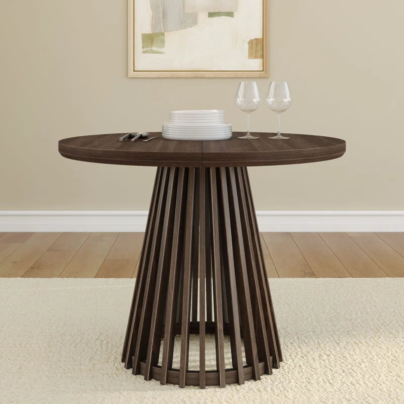 38 in Solid Wood round Dining Table