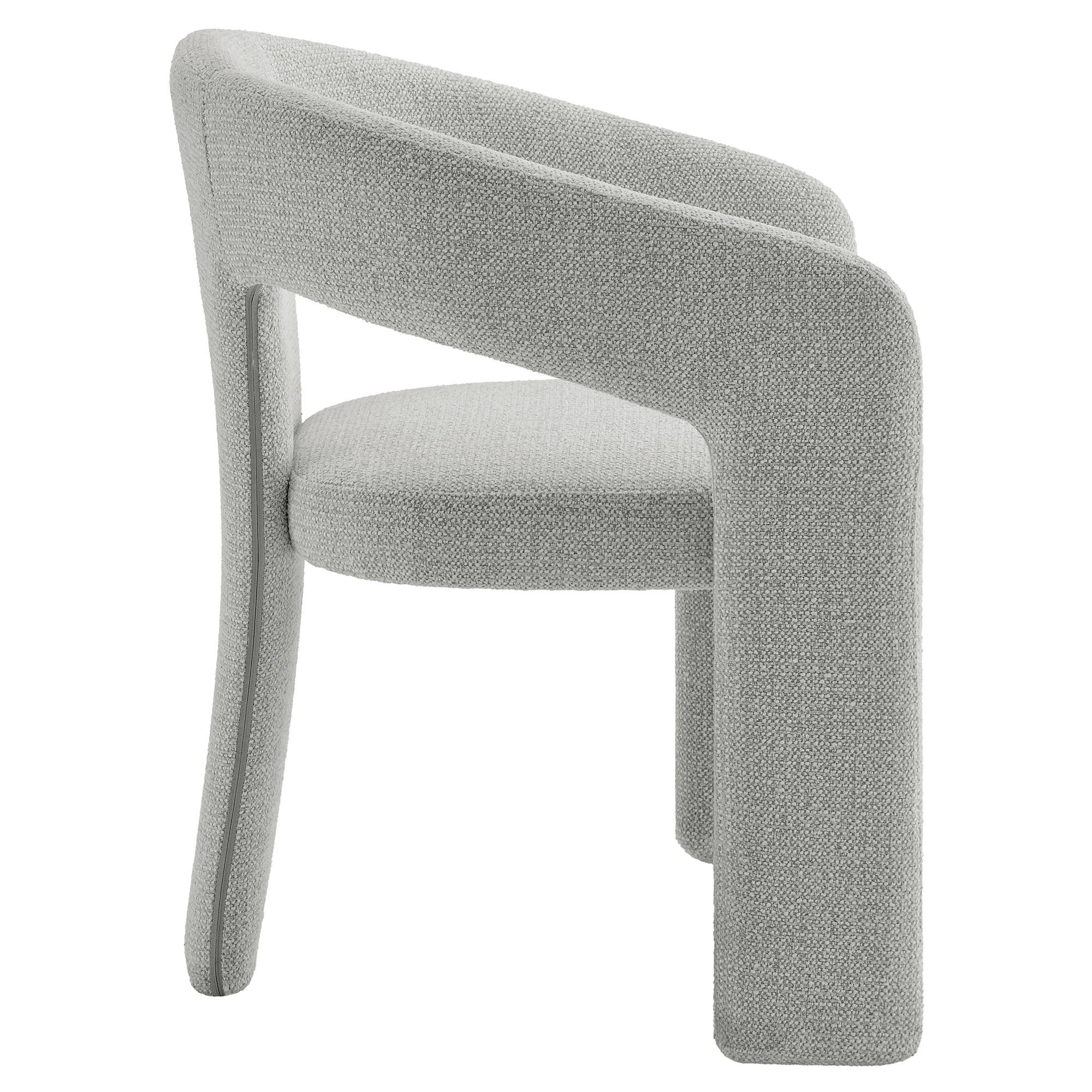 Side Dining Chair, Gray, Fabric, Bar Pub Cafe Bistro Dining Kitchen Hospitality Restaurant, ern Contemporary, HB37845