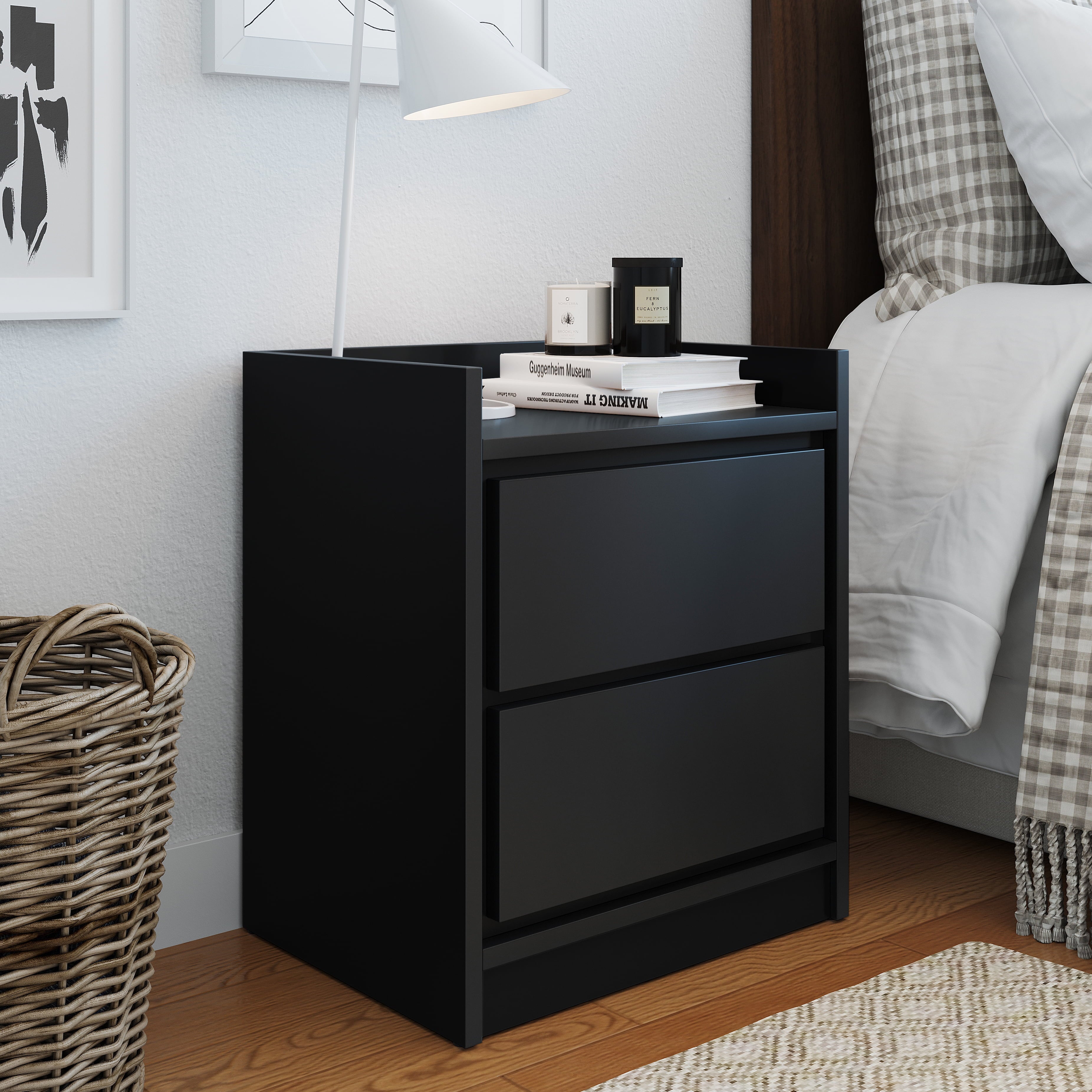 Adagio Mid-Century Modern Low Profile Nightstand