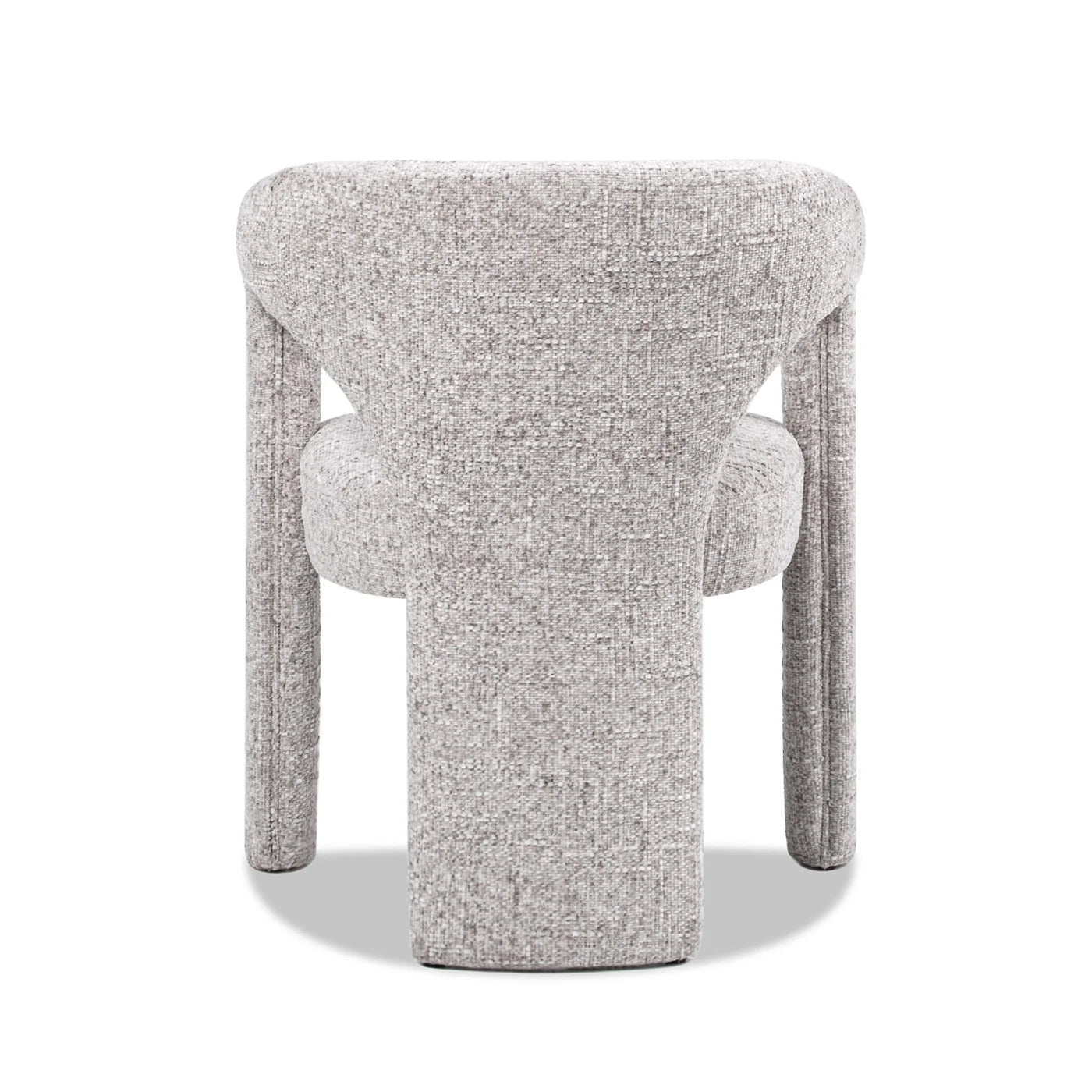 Sydney 25" Fully Upholstered Barrel Dining Chair, Multi-Greige Beige Chenille