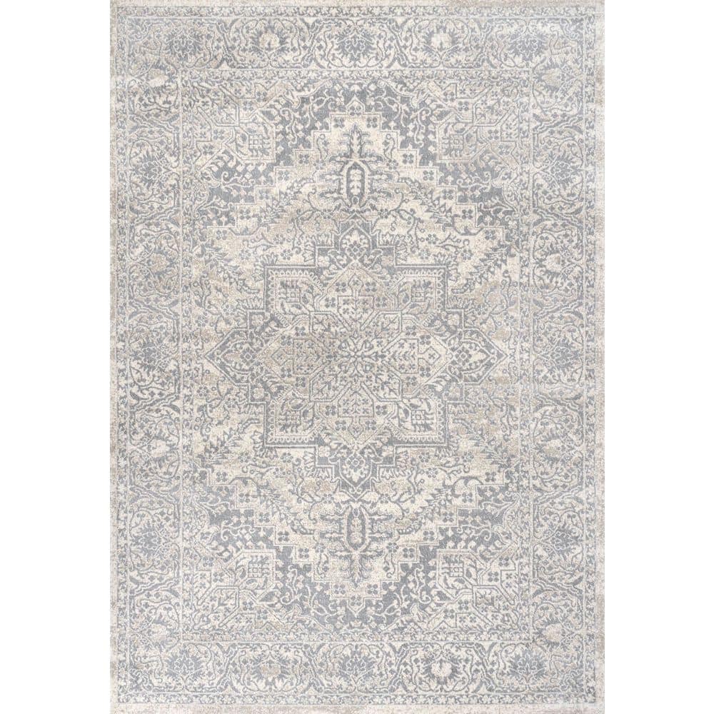 Modern 8 Ft. X 10 Ft. Persian Vintage Medallion Creamarea Rug