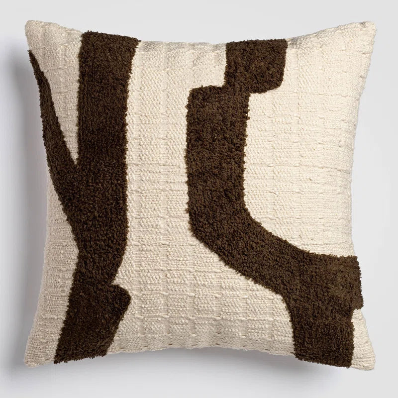 Abstract Pathway Multicolor Accent Throw Pillow