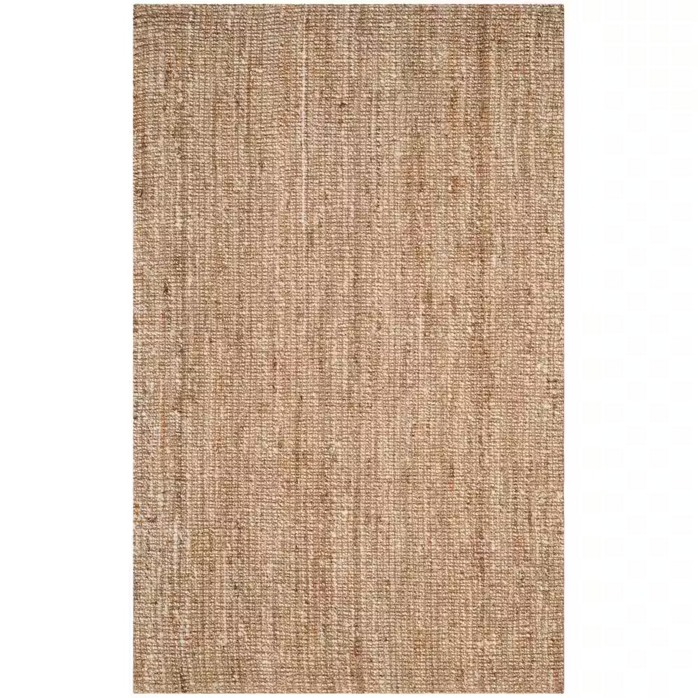 Natural Fiber Beige/Ivory 6 Ft. X 9 Ft. Solid Area Rug