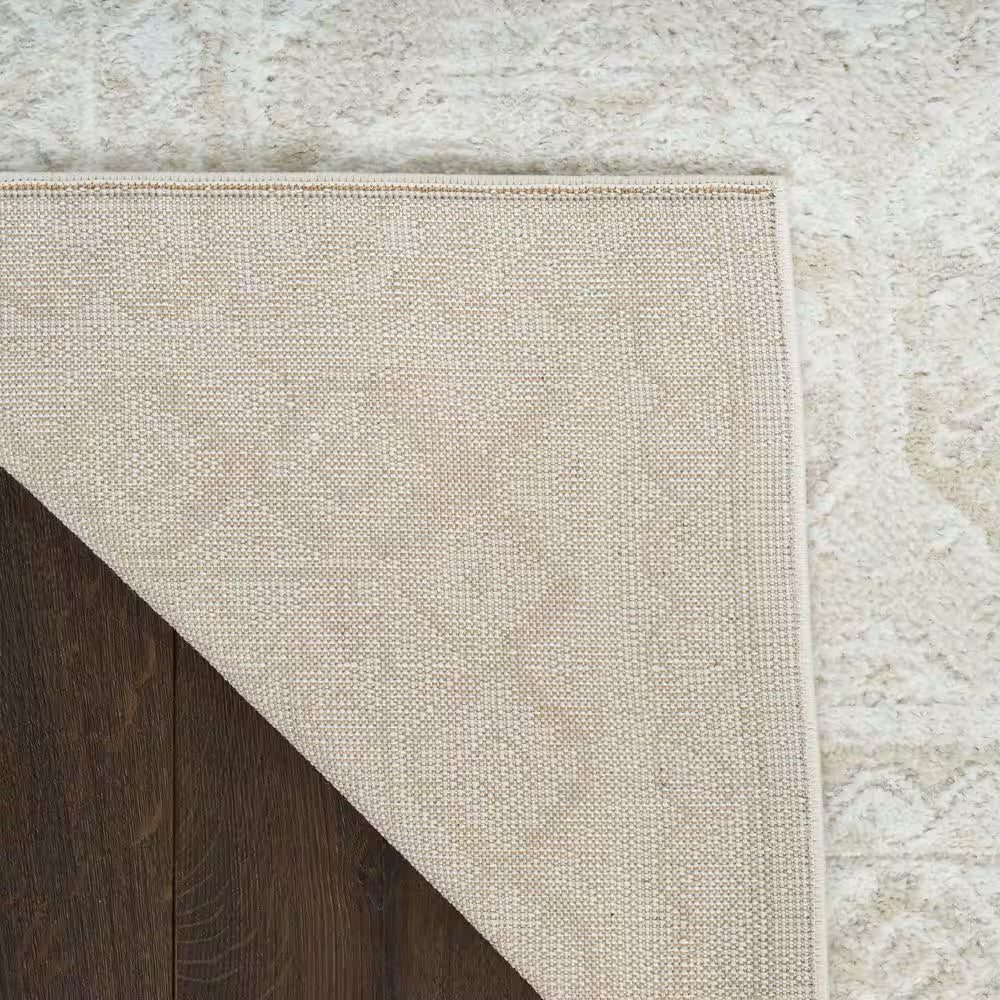 Dekor Ivory Beige 8 Ft. X 10 Ft. Geometric Traditional Area Rug