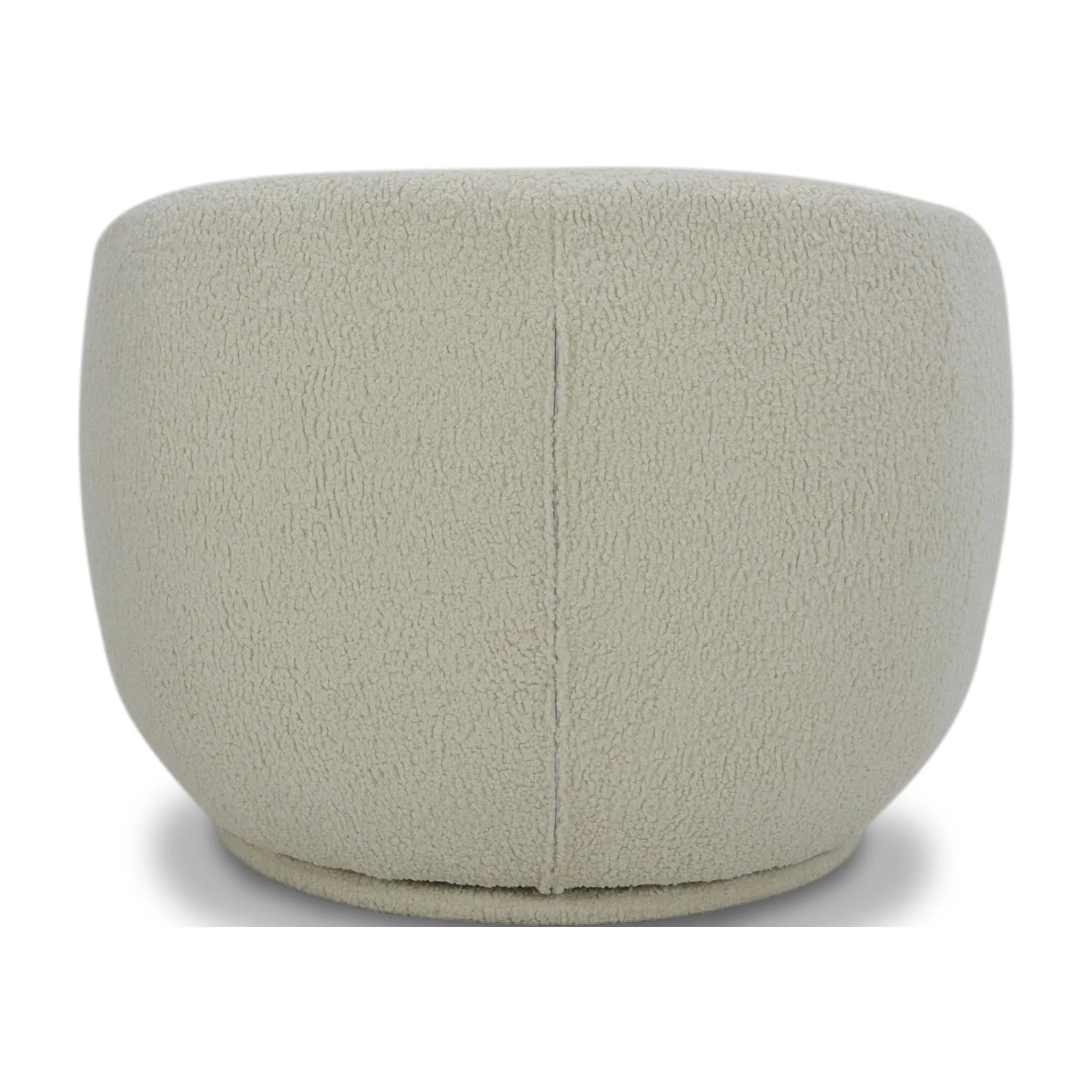 Mira Swivel Accent Chair, Cream Shearling