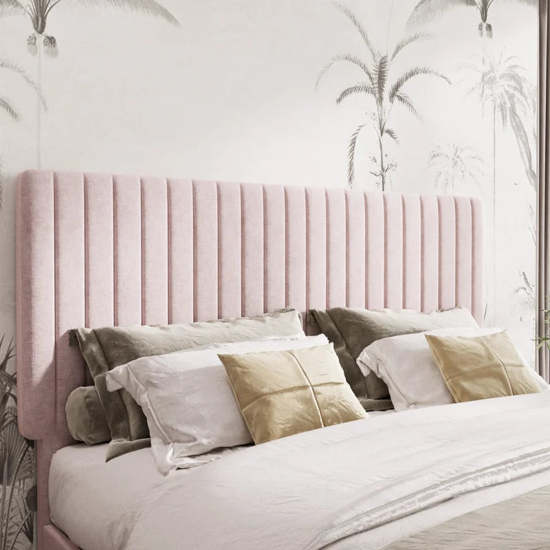 Dunphy Upholstered Platform Bed with Adjustable Headboard