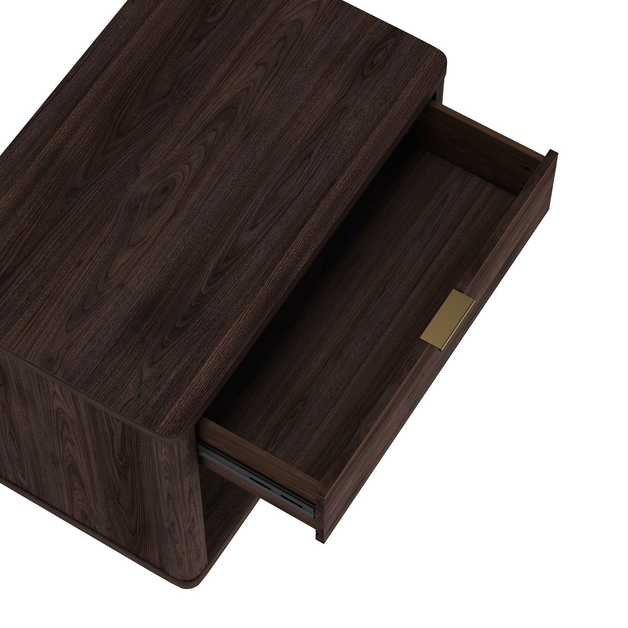 Evelyn Modern 32 Brown Nightstand 2.0 with 2 Full Extension Drawers - Set of 2