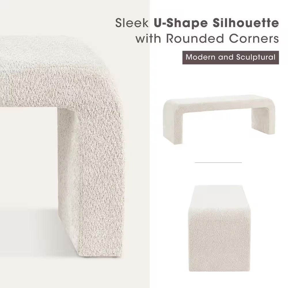 Steve Cream Bedroom Bench