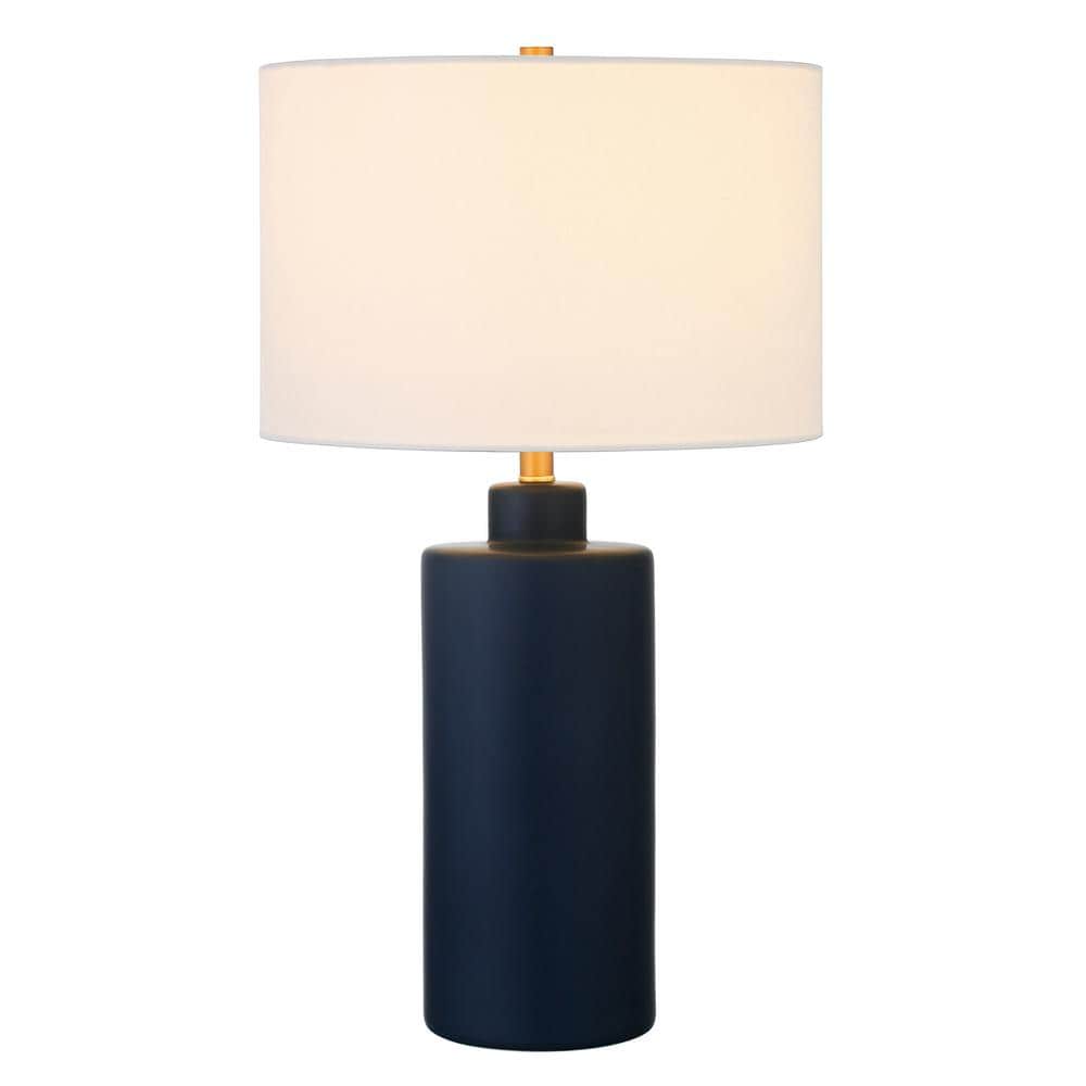 25 In. Matte Navy Blue Table Lamp